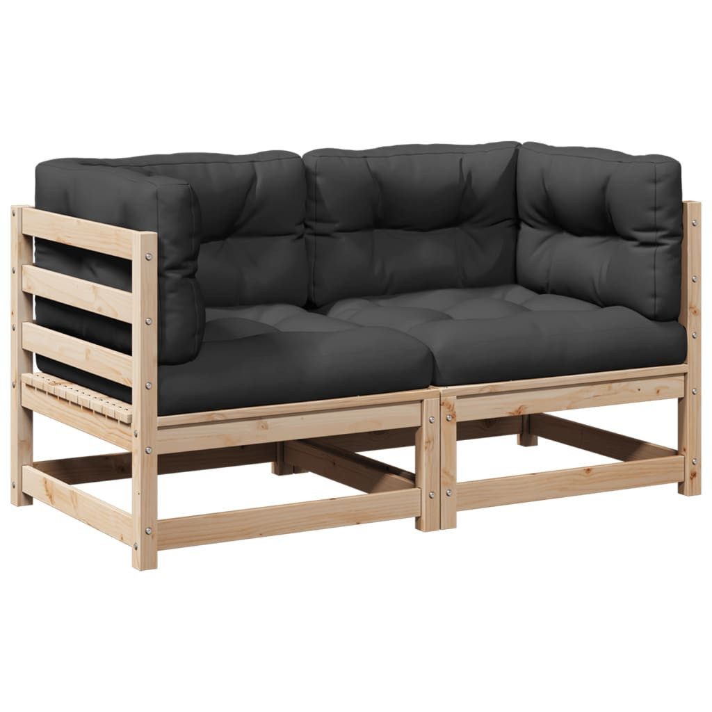 vidaXL Gartenlounge-Set 2-tlg. Garten-Sofagarnitur mit Kissen günstig online kaufen