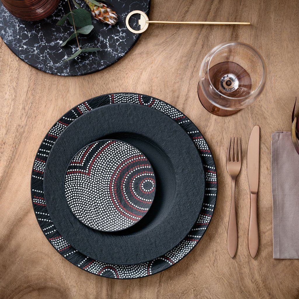 Villeroy & Boch Speiseteller Manufacture Speiseteller, (1 St), Premium Porcelain, mikrow.- & spülm.sicher, Made in Germany