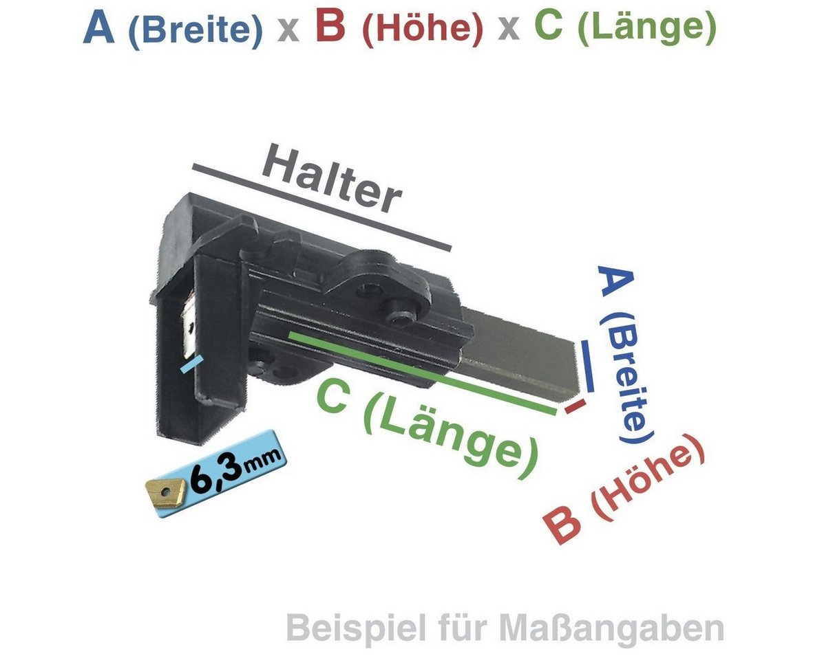 Thumbnail - easyPART Ersatzbürste wie EUROPART 10021862 Kohlebürste Motorkohle mit, Waschmaschine