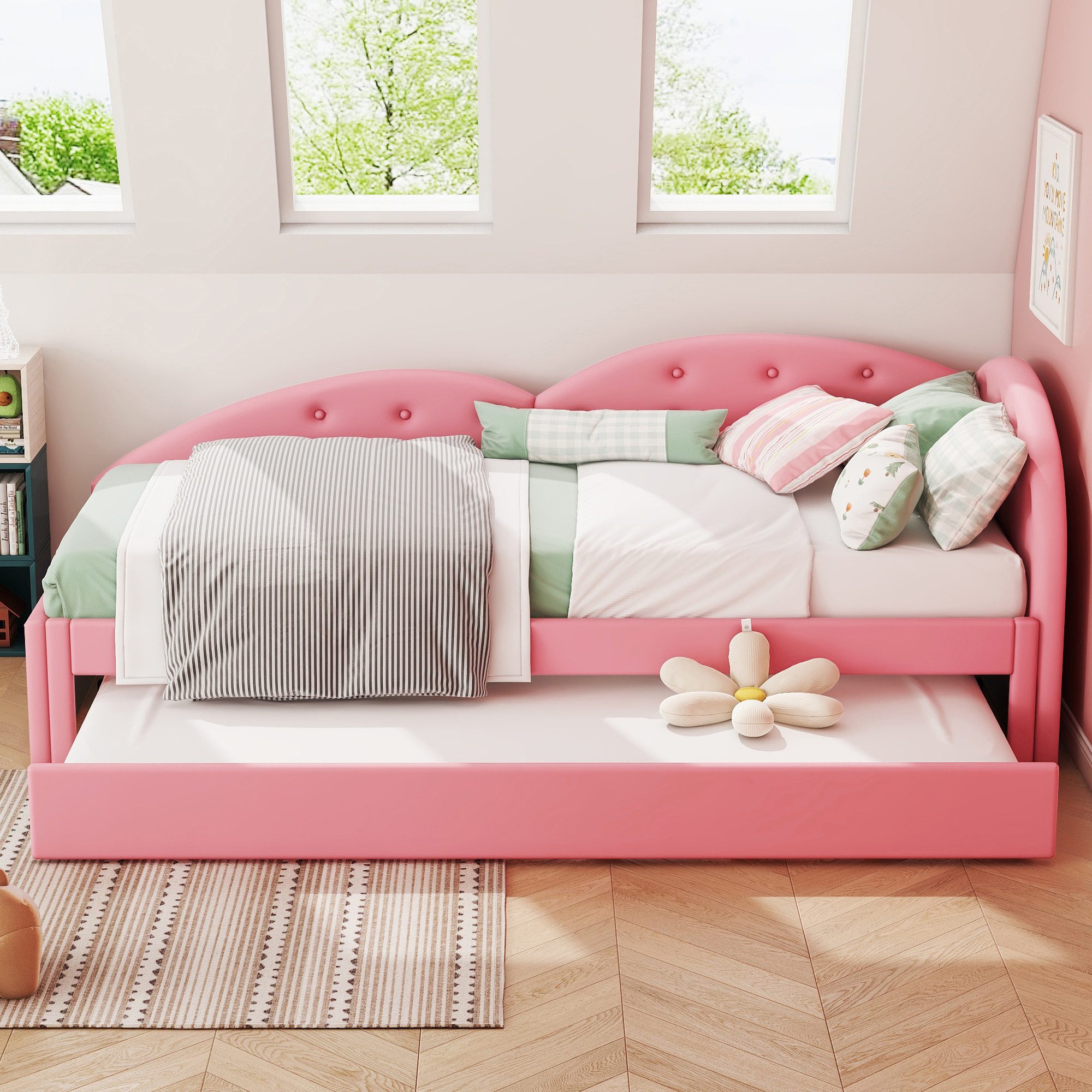 Flieks Daybett, Schlafsofa Polsterbett Einzelbett 90x200cm günstig online kaufen