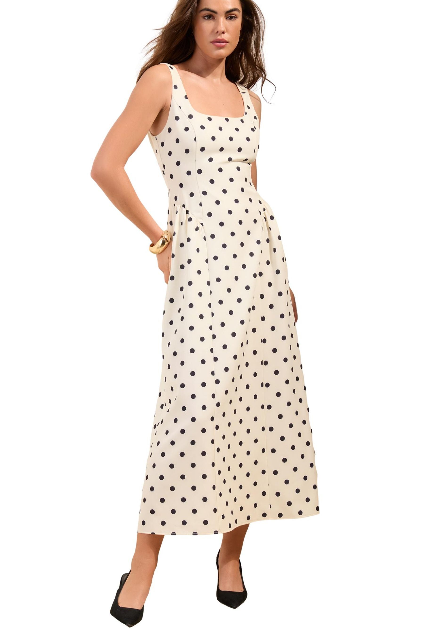 Friends Like These Midikleid Friends Like These getupftes Midi-Ballkleid (1-tlg)