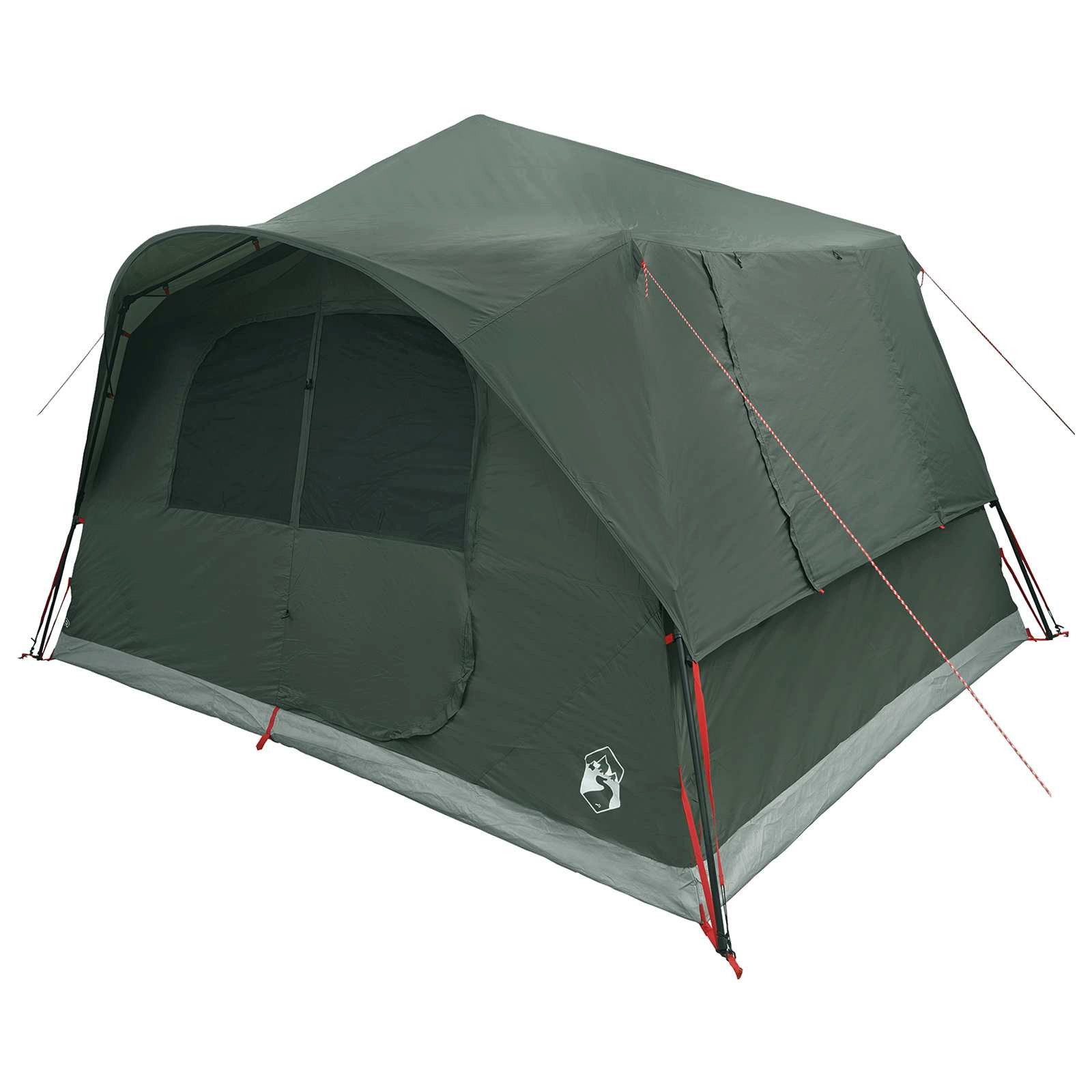 vidaXL Kuppelzelt Sofort Zelt Olivegrün 365 x 380 x 200 cm Polyester und Stahl, (1 tlg)