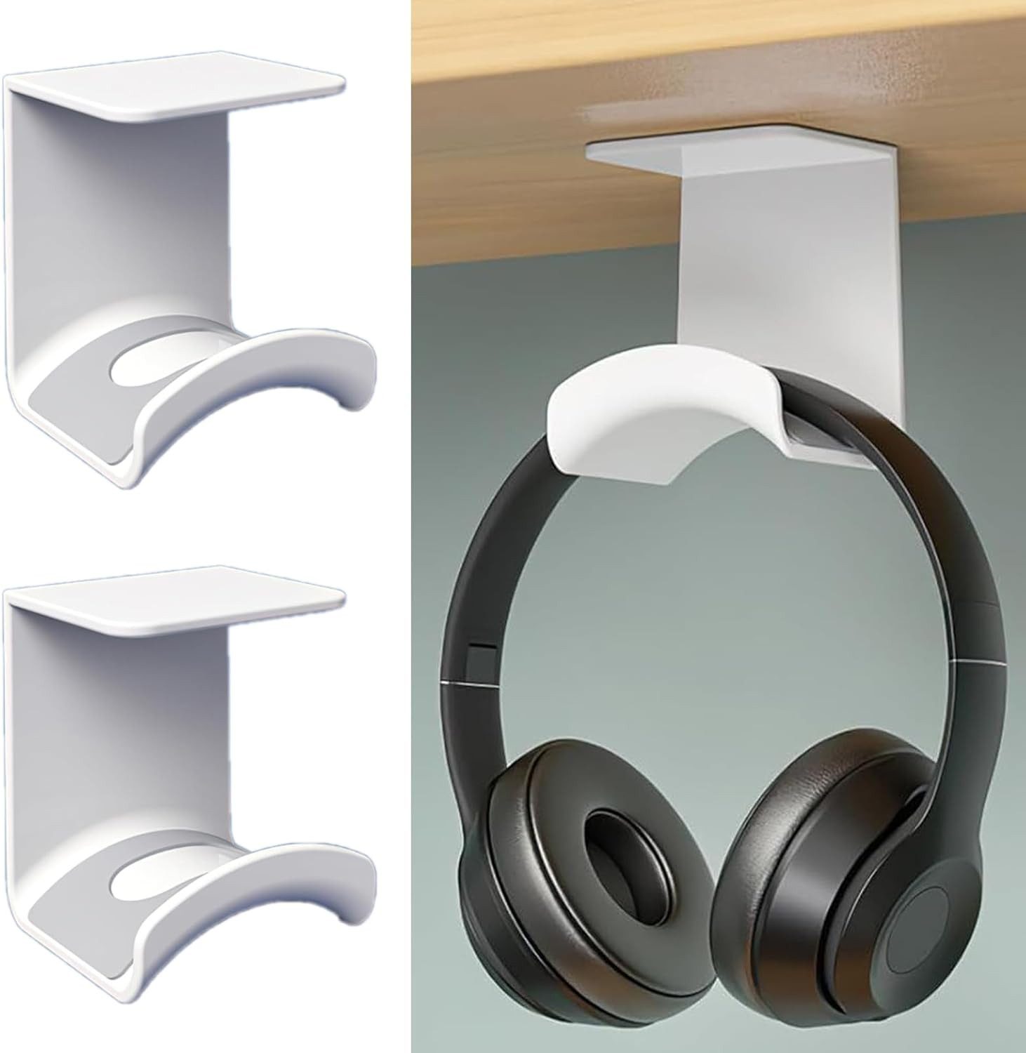 Headset-Halterung Universal 2/4 Stück Kopfhörer Halter Wandhalterung