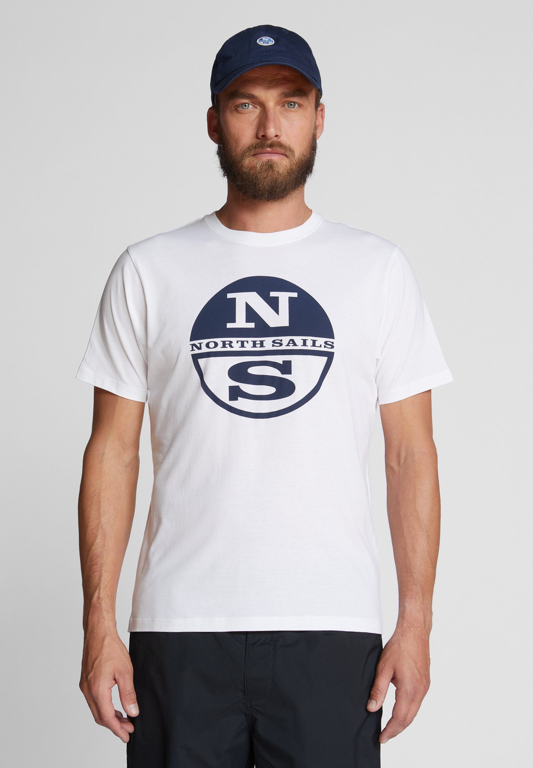 weiss T-shirt Sails North Maxi-Logo mit T-Shirt
