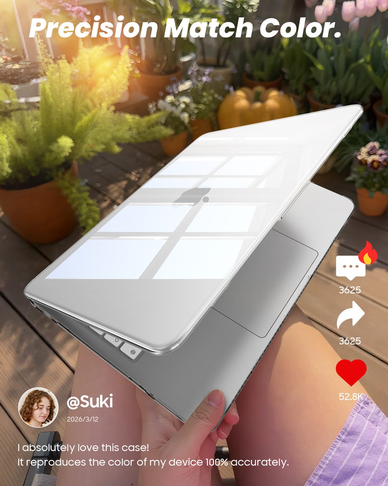 Fintie Laptop-Hülle Kompatibel mit MacBook Neo 13 Zoll A3404 mit A18 Pro Chip 2026 13 Zoll, Ultradünne Hartschale Schutzhülle Snap Cover – Bild 3 von 5