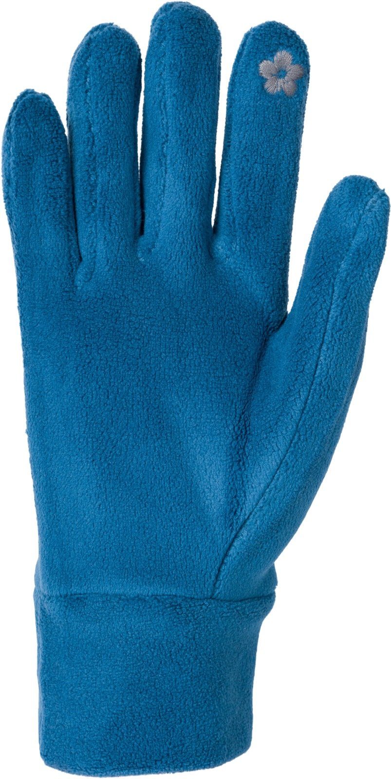 styleBREAKER Fleecehandschuhe Einfarbige Petrol Fleece Handschuhe Touchscreen