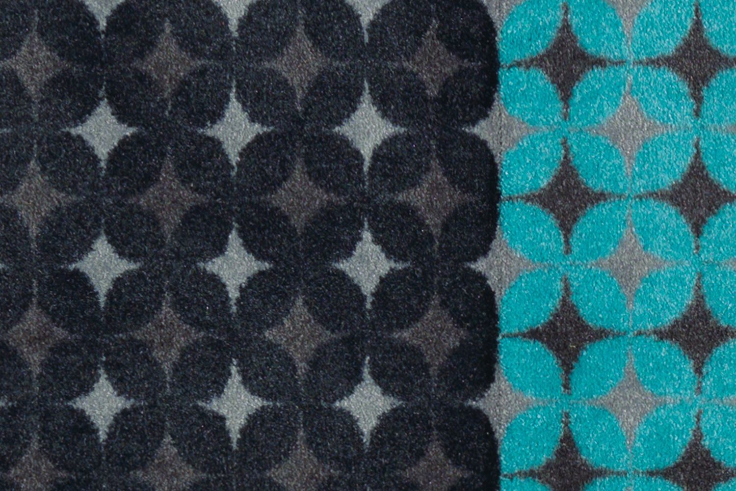 Teppich Boss Teppich Kurzflor Teppich Lara Mat 50 - Anthrazit / Blau, rechteckig, Höhe: 9 mm