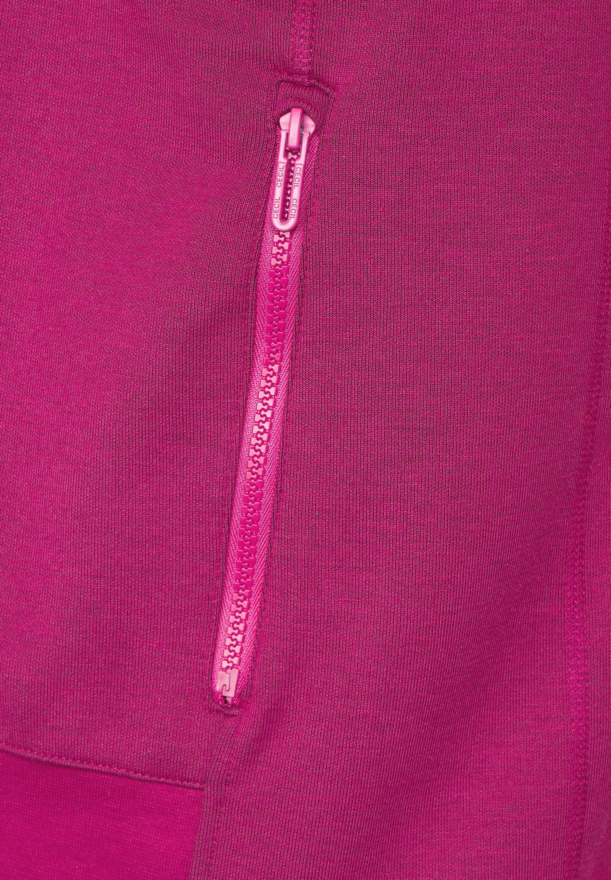 Longweste pink cool Cecil Unifarbe in