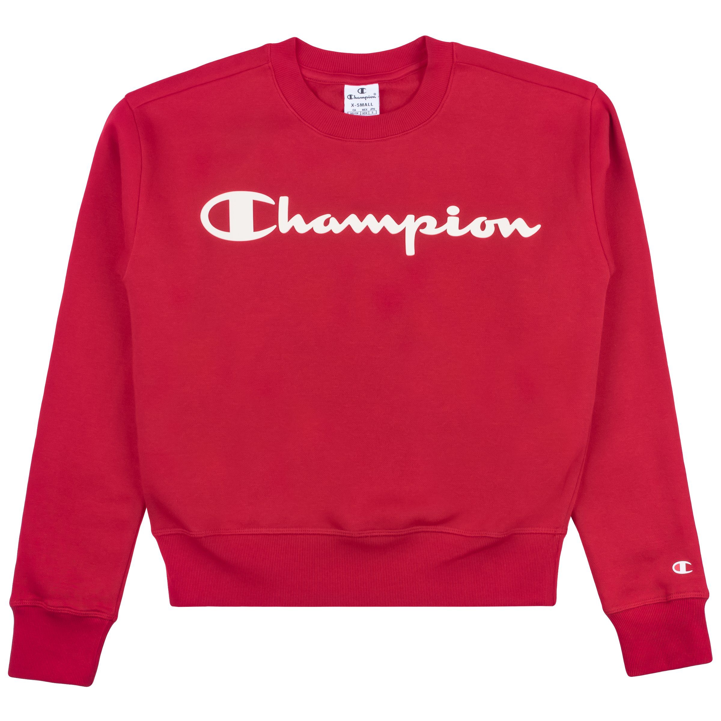 Champion rot Damen Sweatshirt Sweatshirt Champion Sweatshirt 113214 Crewneck (cmr)