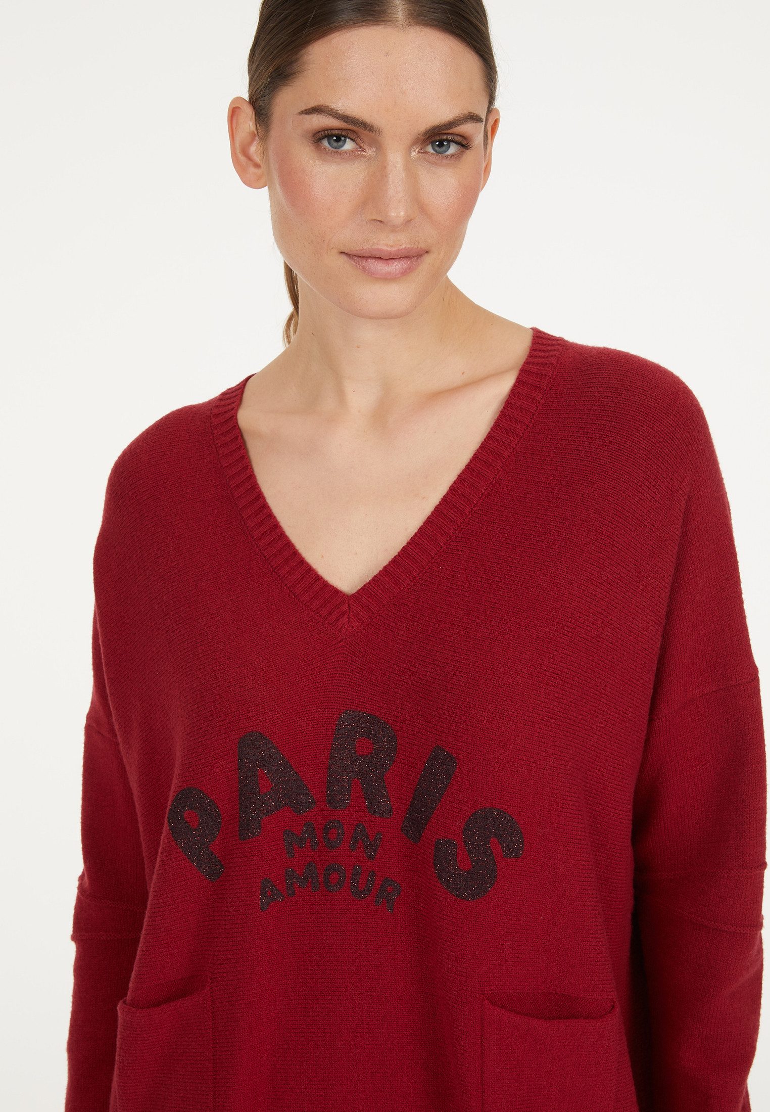 MARC AUREL V-Ausschnitt-Pullover