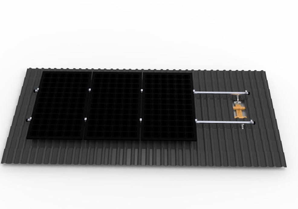 Solarmodul-Halterung Sunlit Ziegeldach-Halterung für 4 Solarmodule