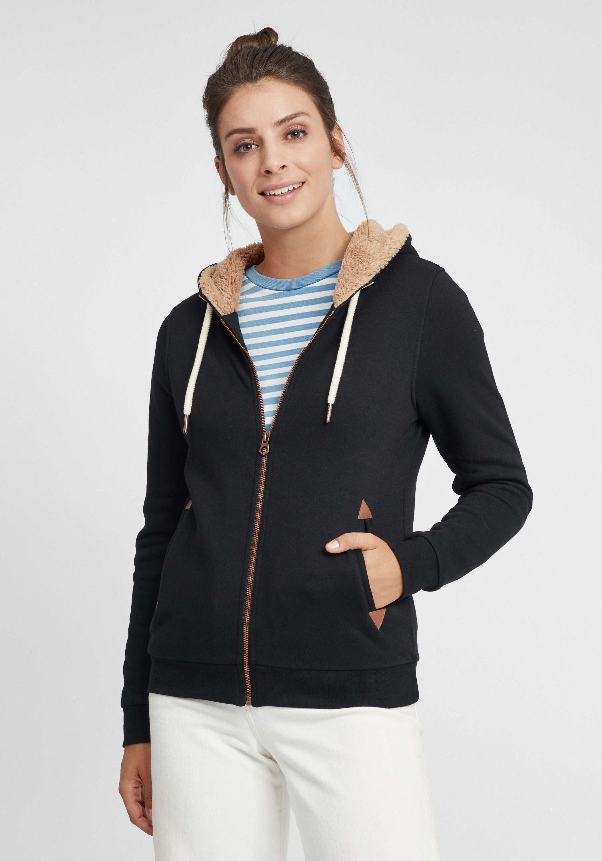 OXMO Kapuzensweatjacke OXVicky Pile Sweat Zip-Hoodie günstig online kaufen
