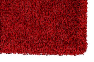 Teppich Teppich in rot aus 100% Polyester - 130x67x4cm (LxBxH), möbelando, rechteckig, Höhe: 4 mm, rot