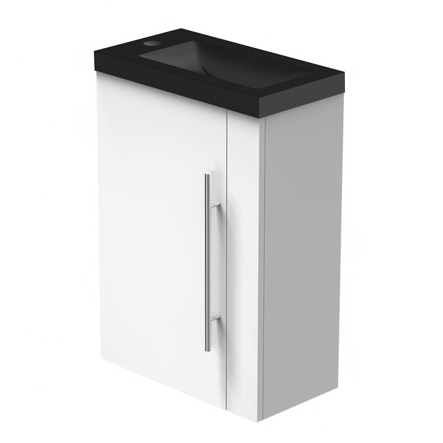 duschspa Waschtisch 45 cm Breite, Schwarz günstig online kaufen