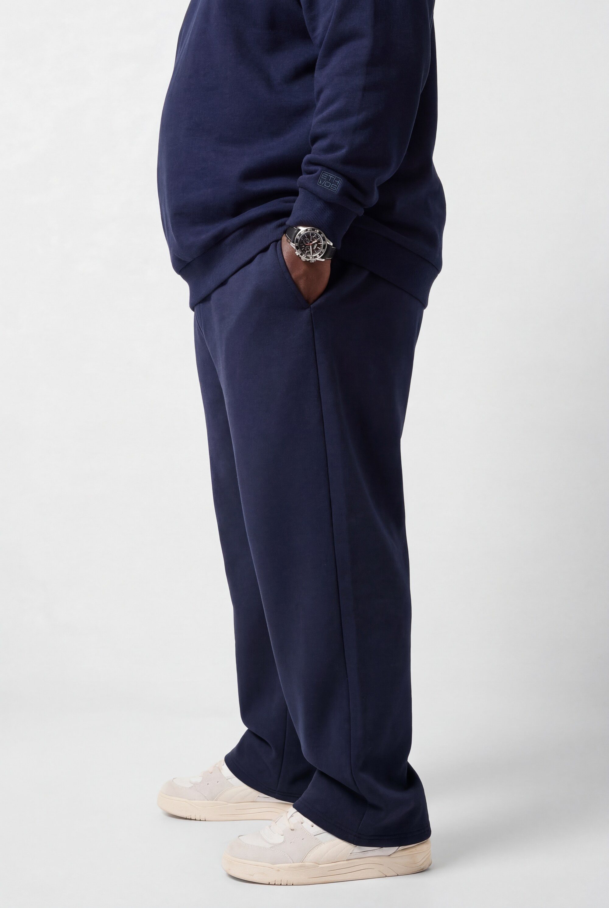 STHUGE Sweathose Sweathose Baggy Fit Elastikbund