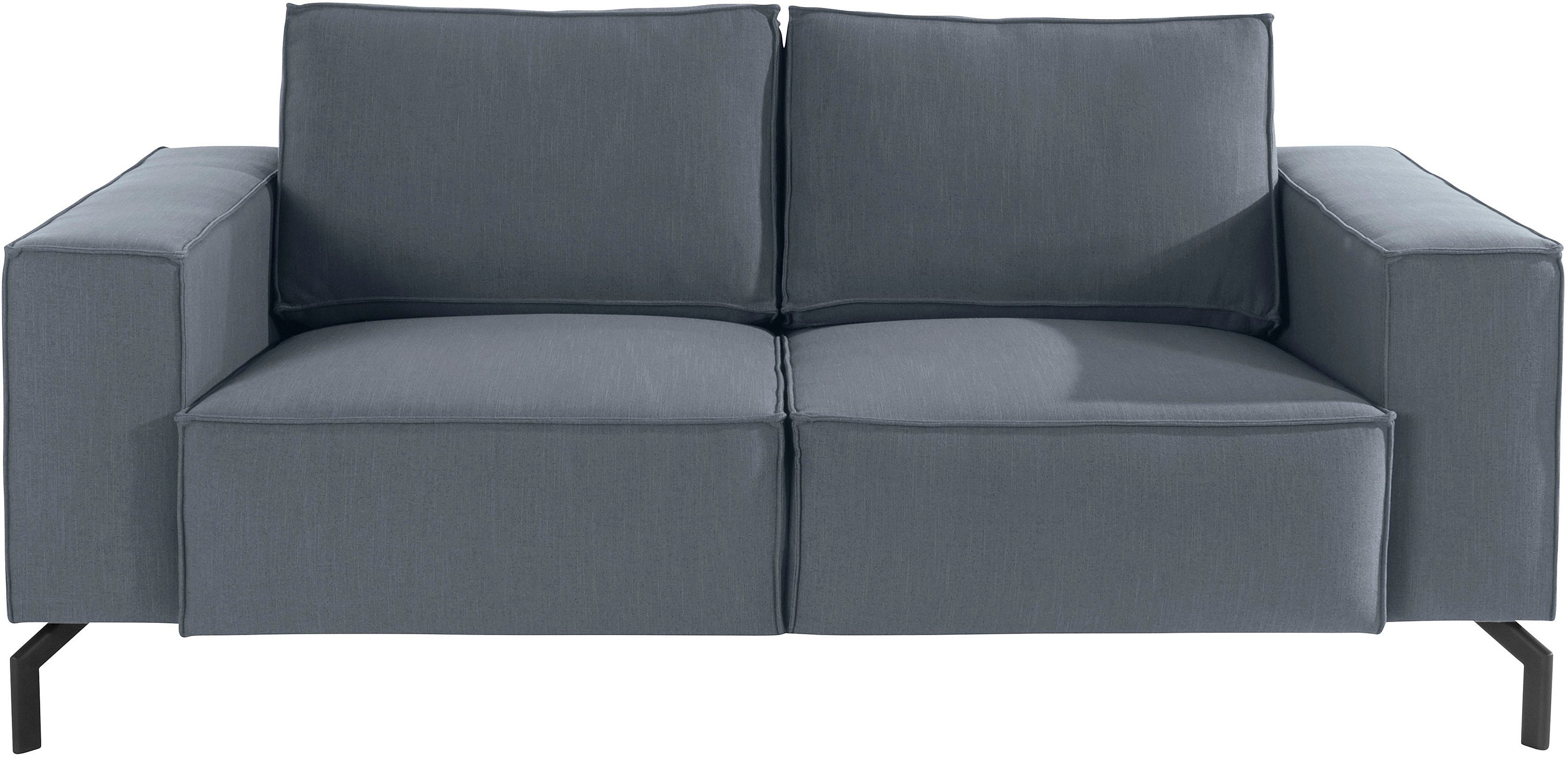 OTTO products 2-Sitzer »Cilla«, Sitzbreite 120 cm, wahlweise Feinstruktur aus recyceltem Material oder nachhaltiges Premiumleder mit Olivenblattgerbung-kaufen