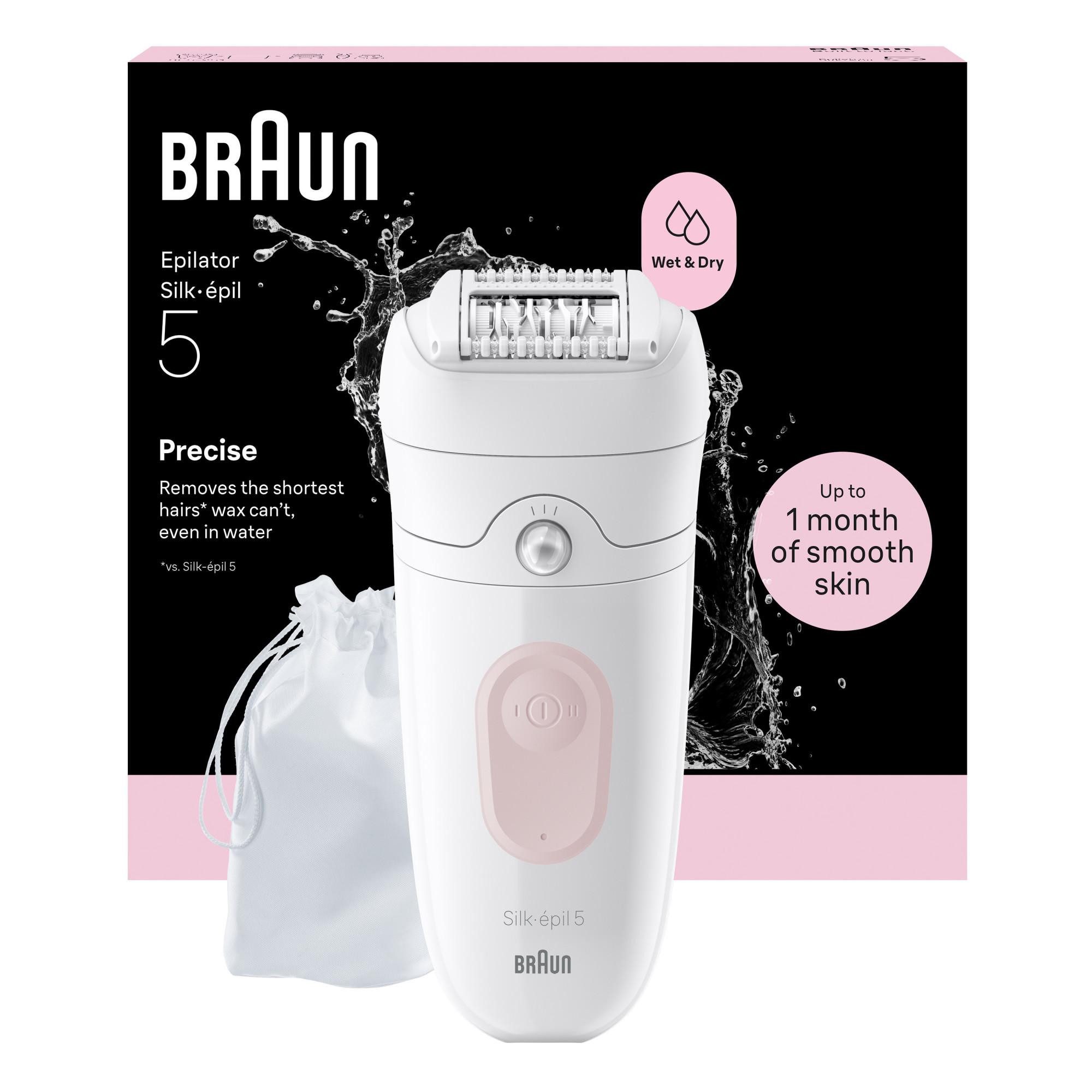 Braun Epilierer 5-000, Wet & Dry, Langanhaltende Glätte, MicroGrip-Pinzette