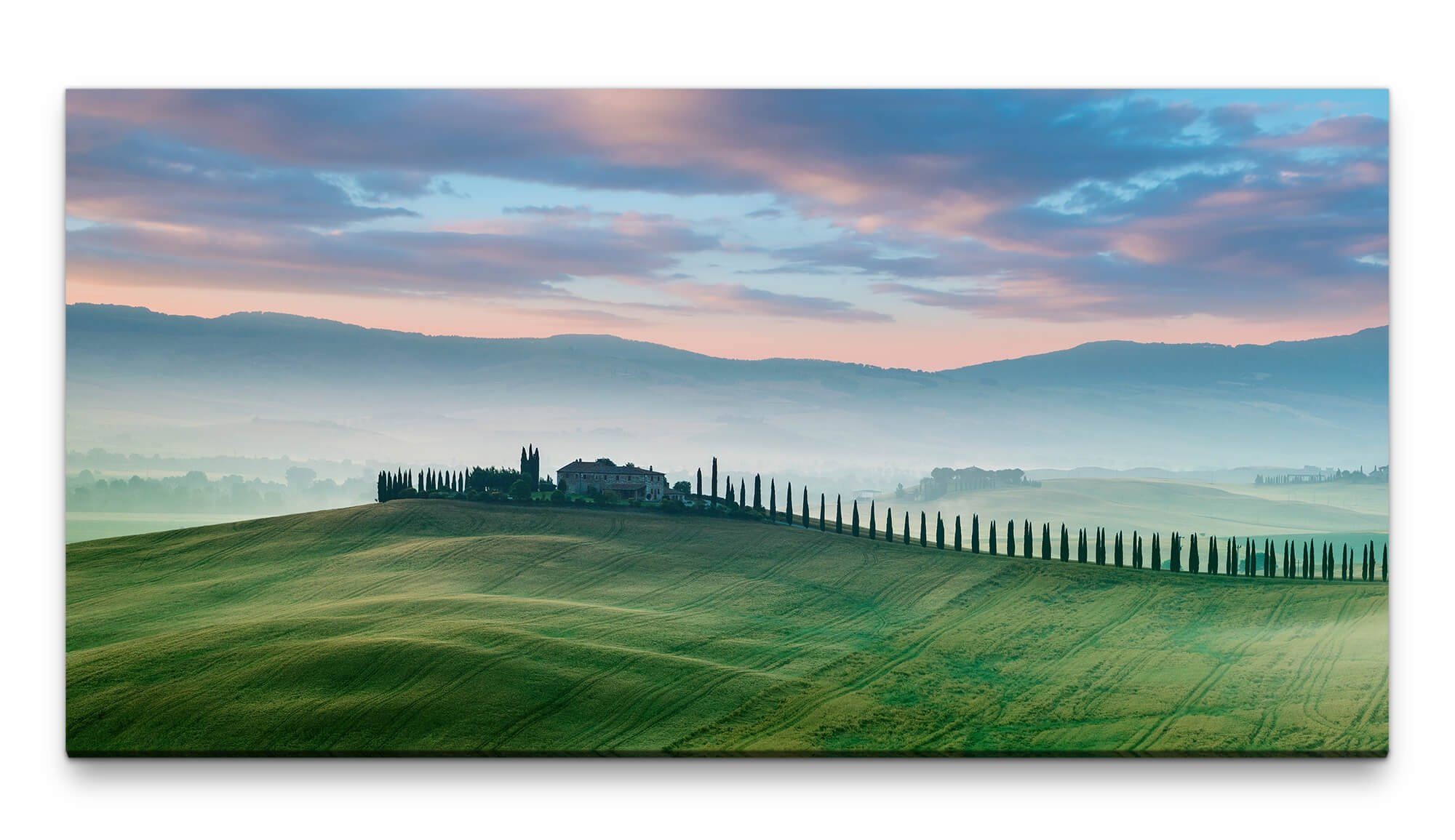 Leinwandbild Bilder XXL In der Toskana 50x100cm Wandbild auf Leinwand