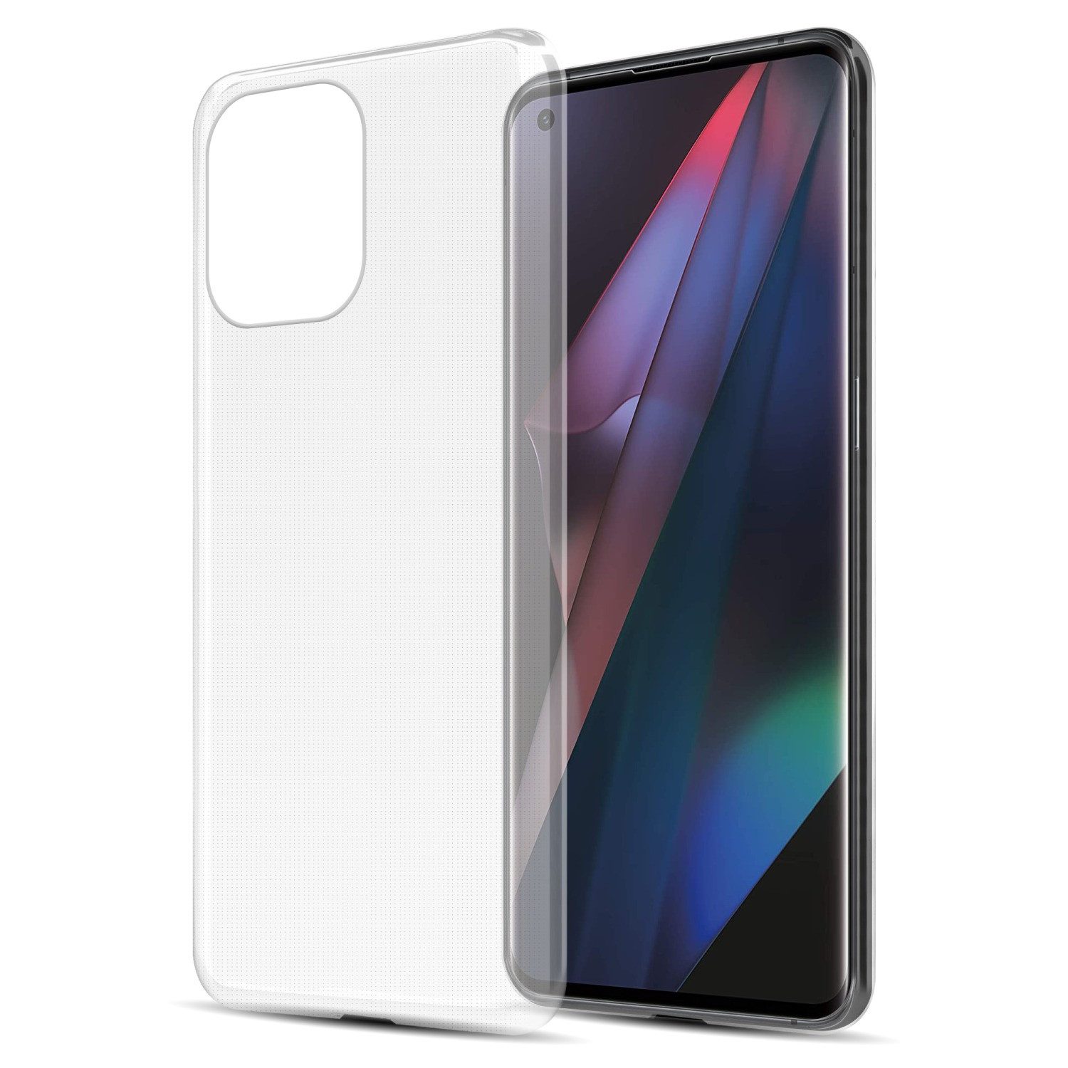 Cadorabo Handyhülle für Oppo FIND X3 PRO Hülle Oppo FIND X3 PRO, Hülle TPU Silikon Handy Schutzhülle Slim Transparent Case Cover