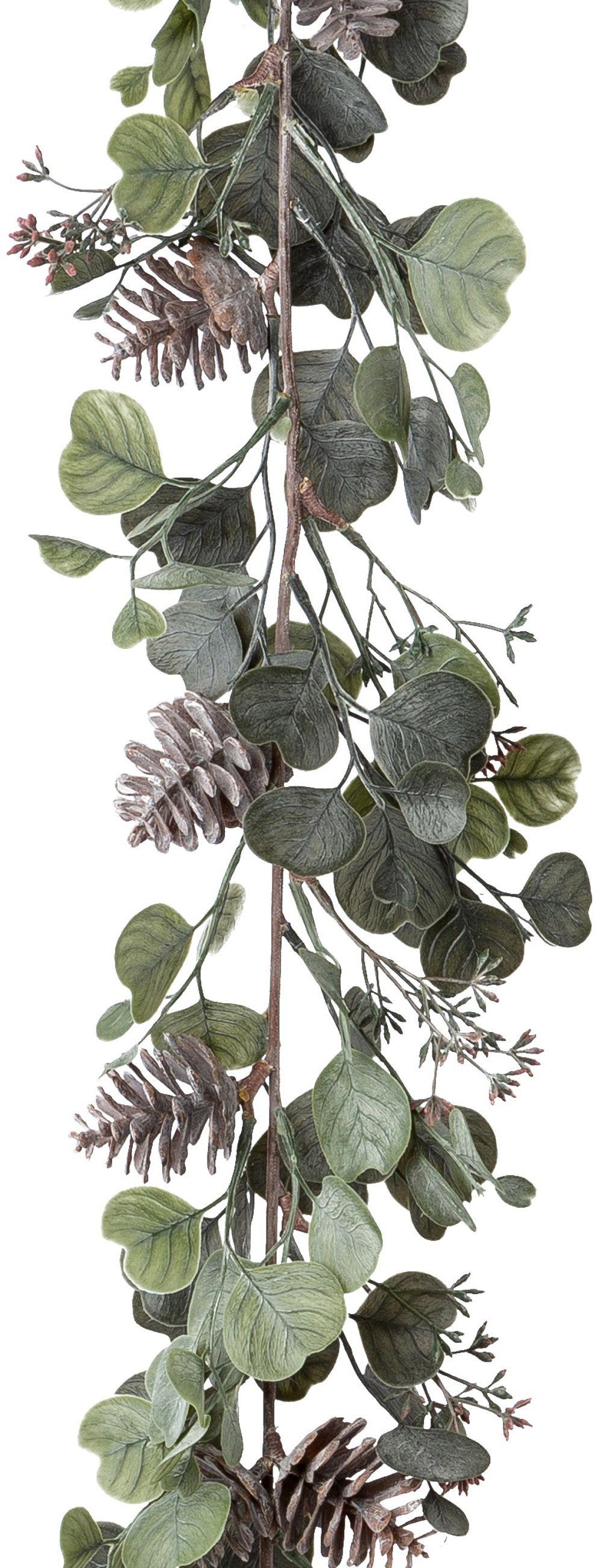 Winterliche Kunstpflanze Weihnachtsdeko, Weihnachtsgirlande Eukalyptus, Cre günstig online kaufen