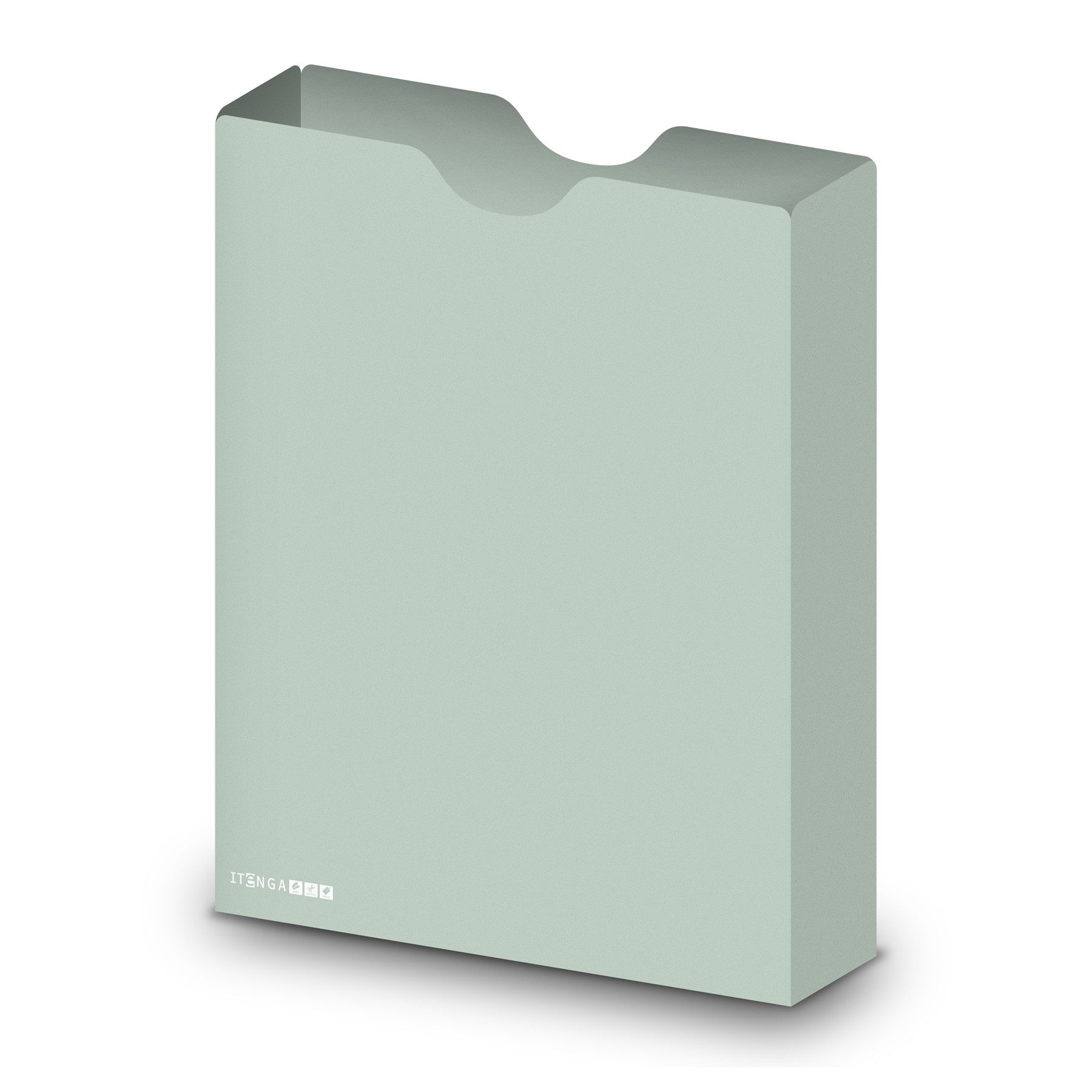 itenga Organisationsmappe itenga Heftbox DIN A4 Hochformat aus PP eukalyptus grün