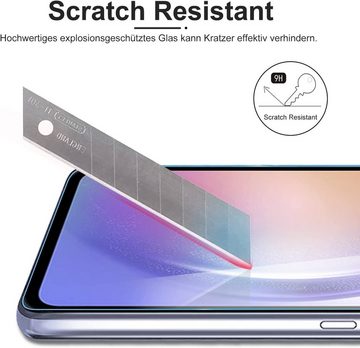 MSM Handyhülle Hülle + 2X Schutzglas für Samsung Galaxy A54 5G Panzerfolie Full