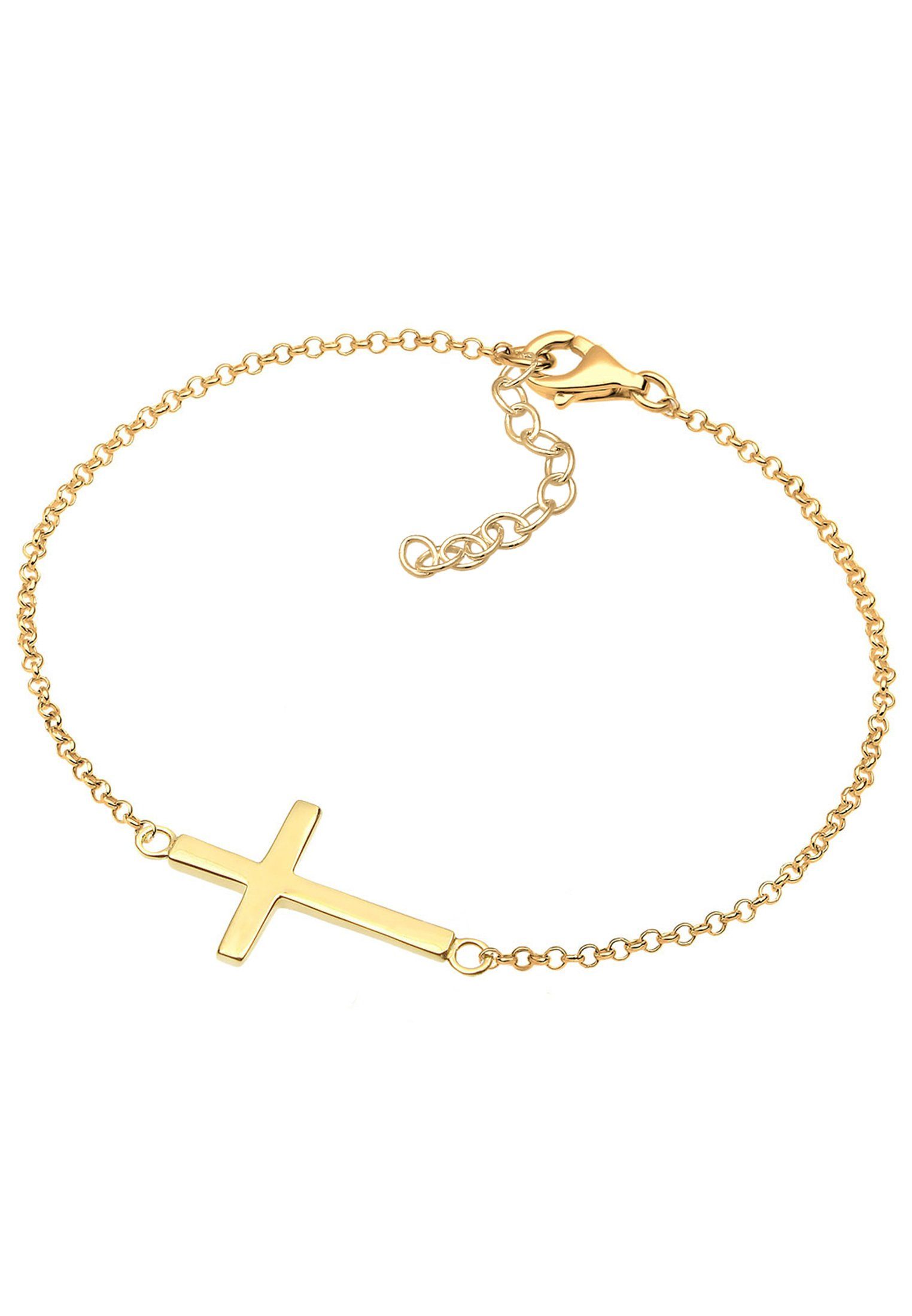 Elli Armband Kreuz Horizontal Schlicht 925 Silber günstig online kaufen