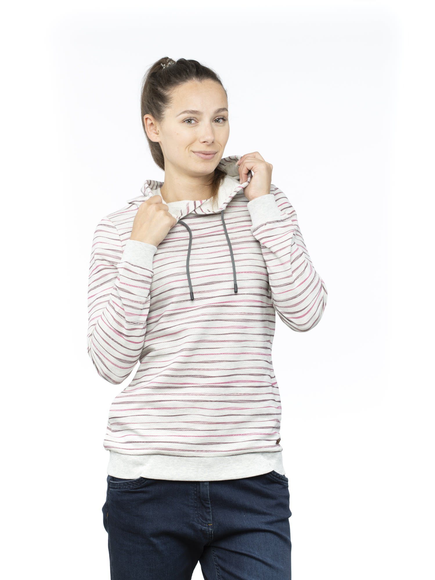 Lugano Damen Longpullover Stripes Chillaz Creme Chillaz W Wave Hoody