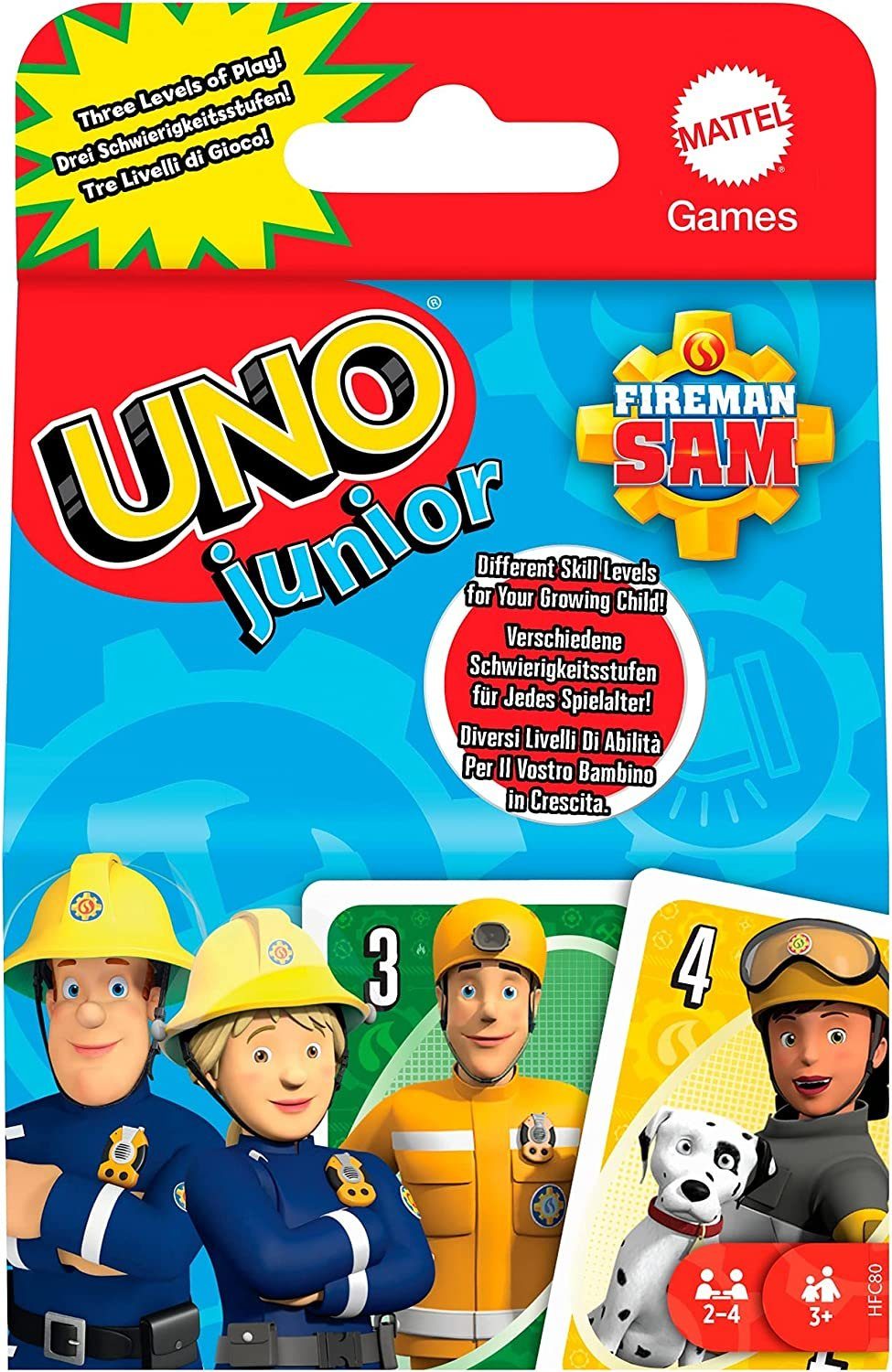 Winning Moves Spiel Feuerwehrmann Sam Kartenspiel-Set - UNO + Top Trumps, Kartenspiel