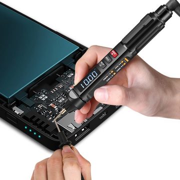 Insma Spannungsprüfer, (1 St), Digital Multimeter Phasenprüfer mit Farbbildschirm