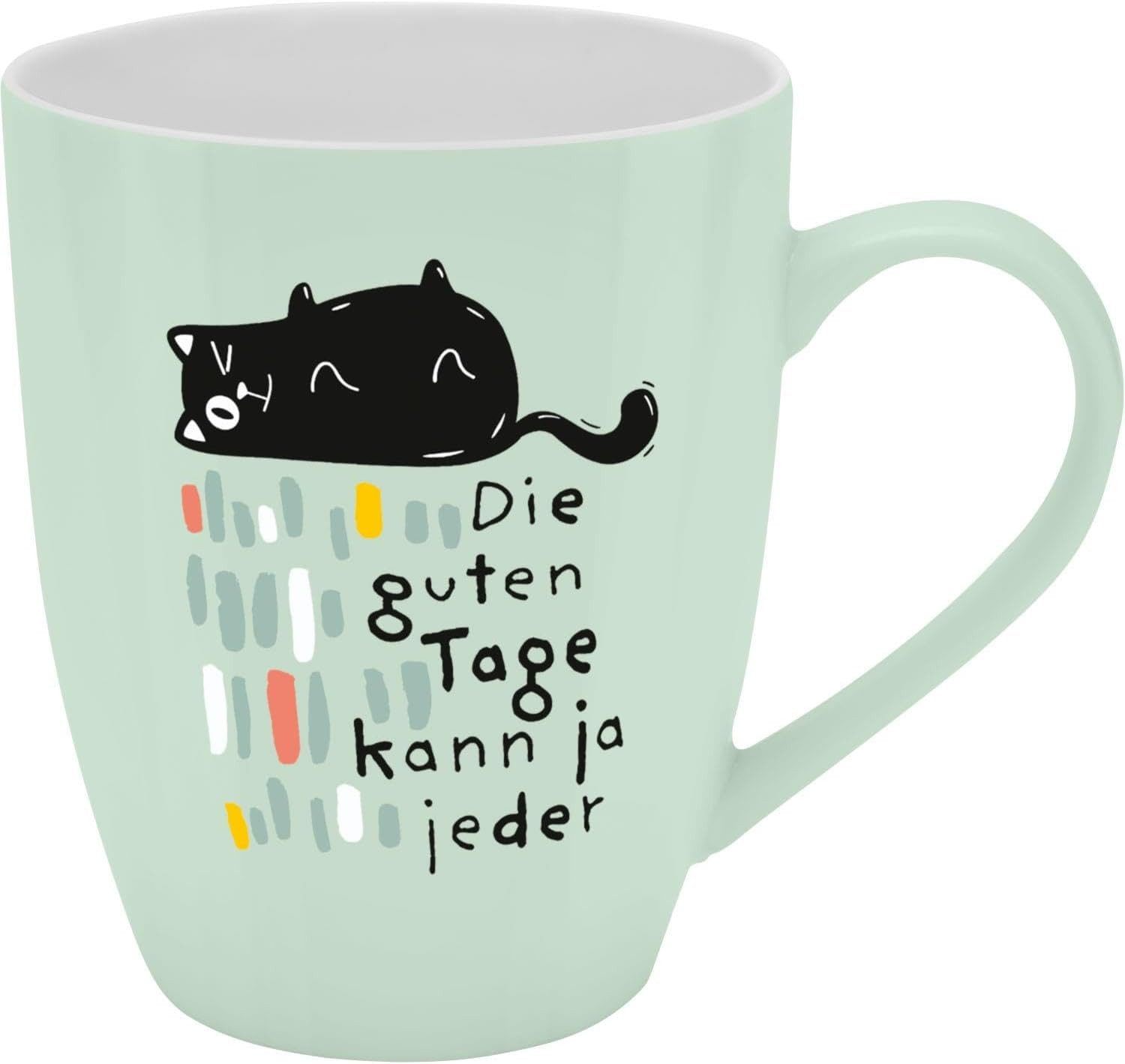 Sheepworld Tasse Tasse Tee- Kaffeetasse Kaffeebecher 35cl Geschenk Sheepworld TAGE, Porzellan