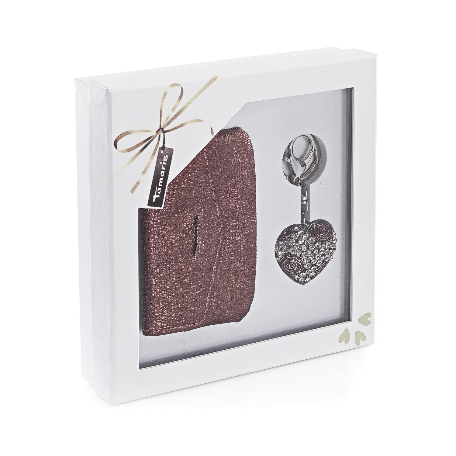 Tamaris Schlüsselanhänger Selina (2-tlg., 2-teilig), Geschenkbox 2-teilig Geldbörse + Schlüsselanhänger