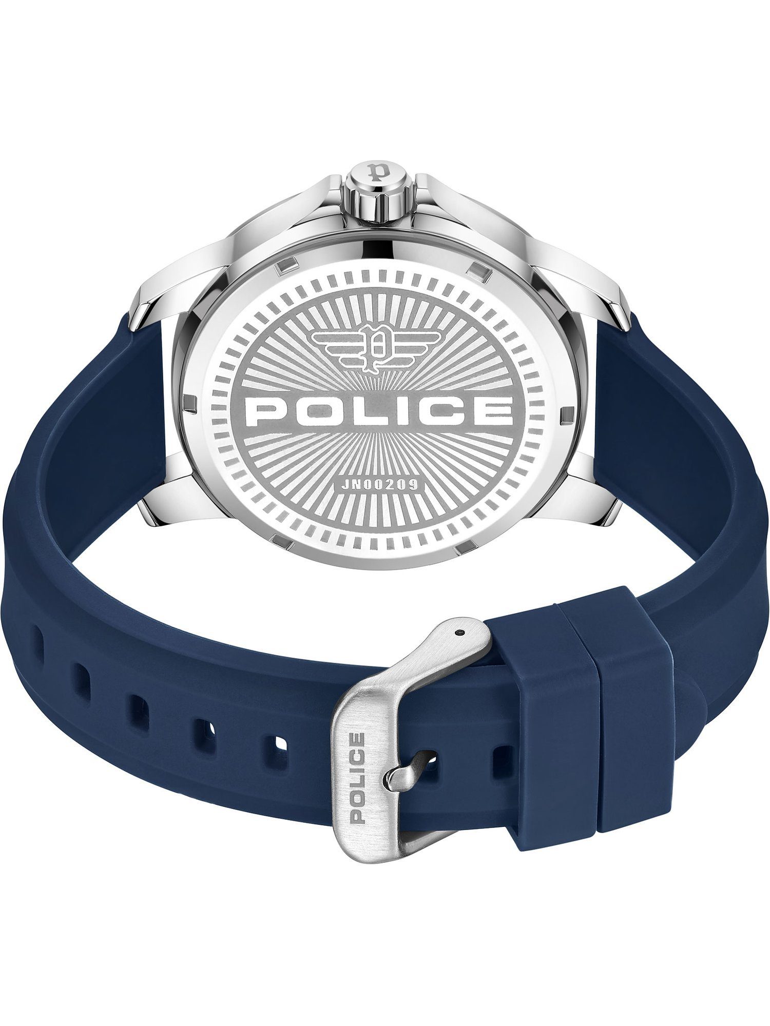 Police Quarzuhr Analog, Klassikuhr blau Police Herren-Uhren
