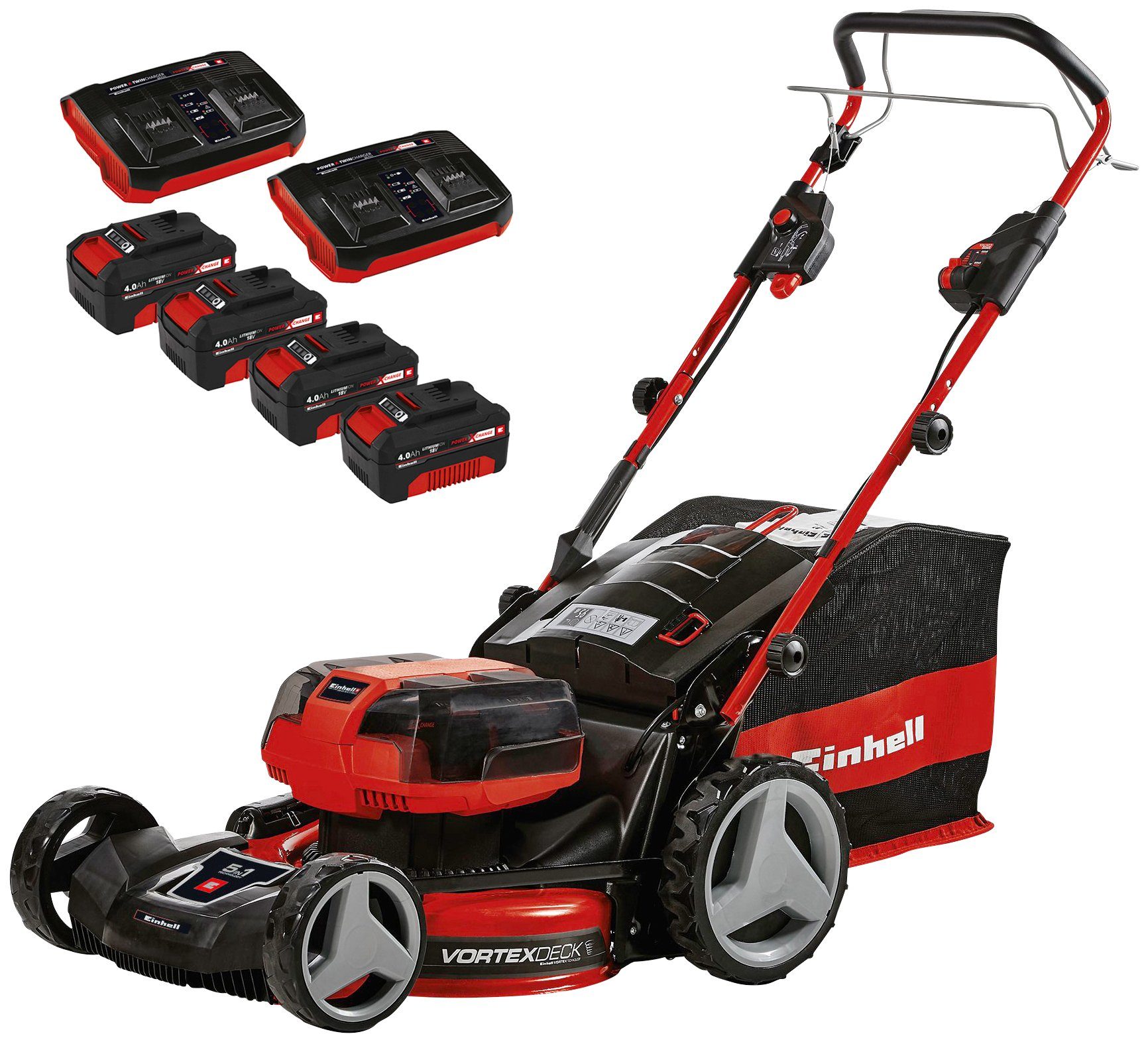 EINHELL AkkuRasenmäher »GECM 36/47 S HW Li «, 47 cm Schnittbreite