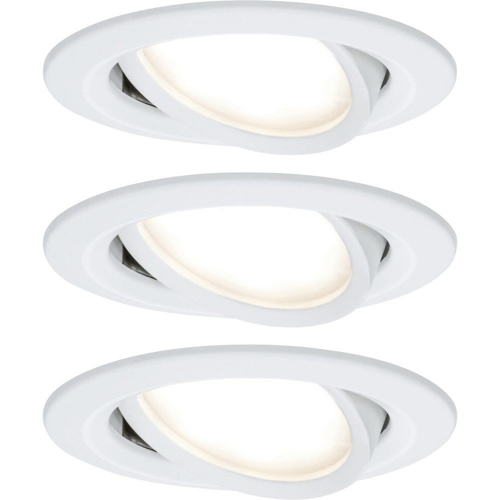 Paulmann Einbauleuchte Einbauleuchte 3er Set LED LED 18 W Weiß