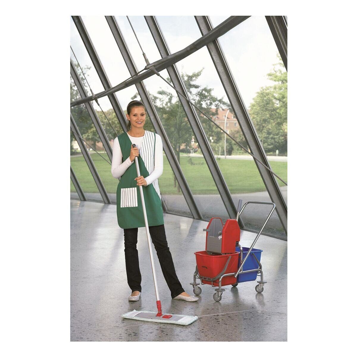 MEIKO Rollwagen Doppeleimer, mit Presse und 17-Liter-Eimern