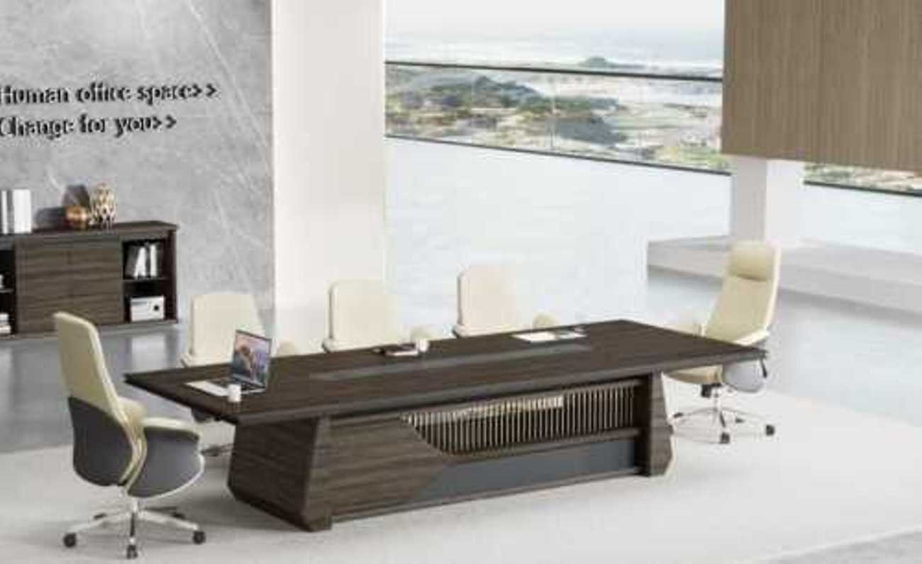 JVmoebel Konferenztisch Büro Möbel Moderner Brauner Konferenztisch Besprechungstisch (1-St., 1x nur Konferenztisch), Made in Europa