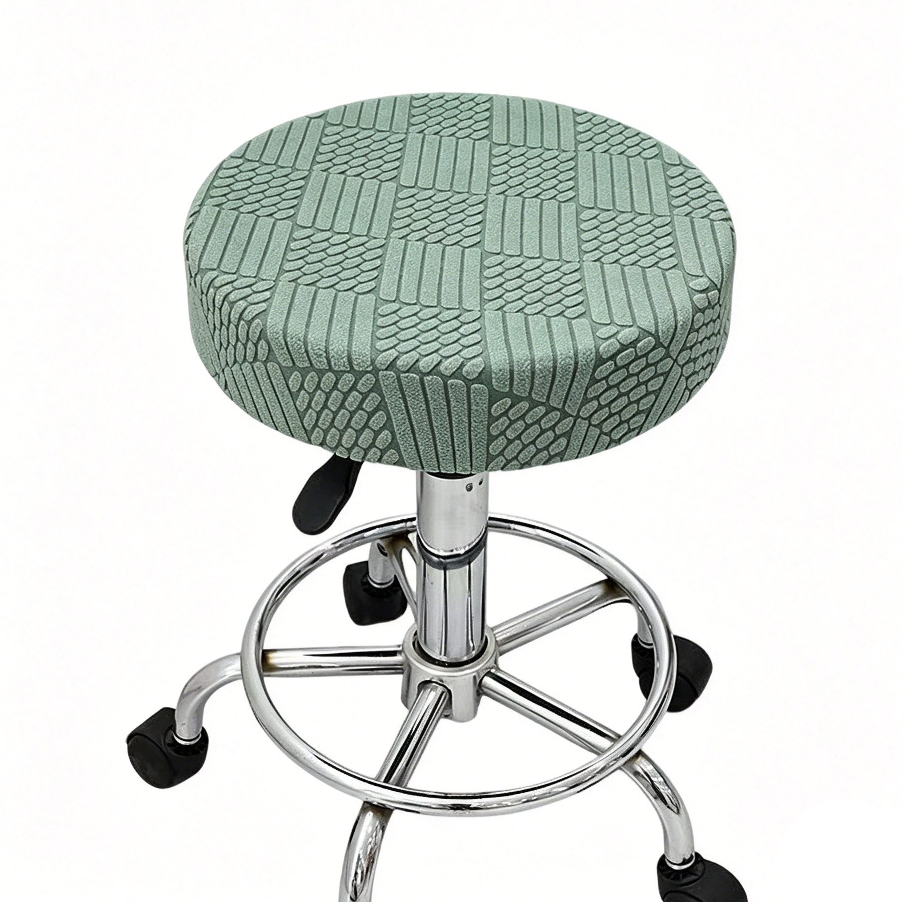 Diwzbyn Stuhlhusse Runde elastische Stuhlhusse, waschbare runde Barhocker-Bezugshusse, elastischer Sitzbezug, geeignet für runde Sitzflächen von 28–40 cm