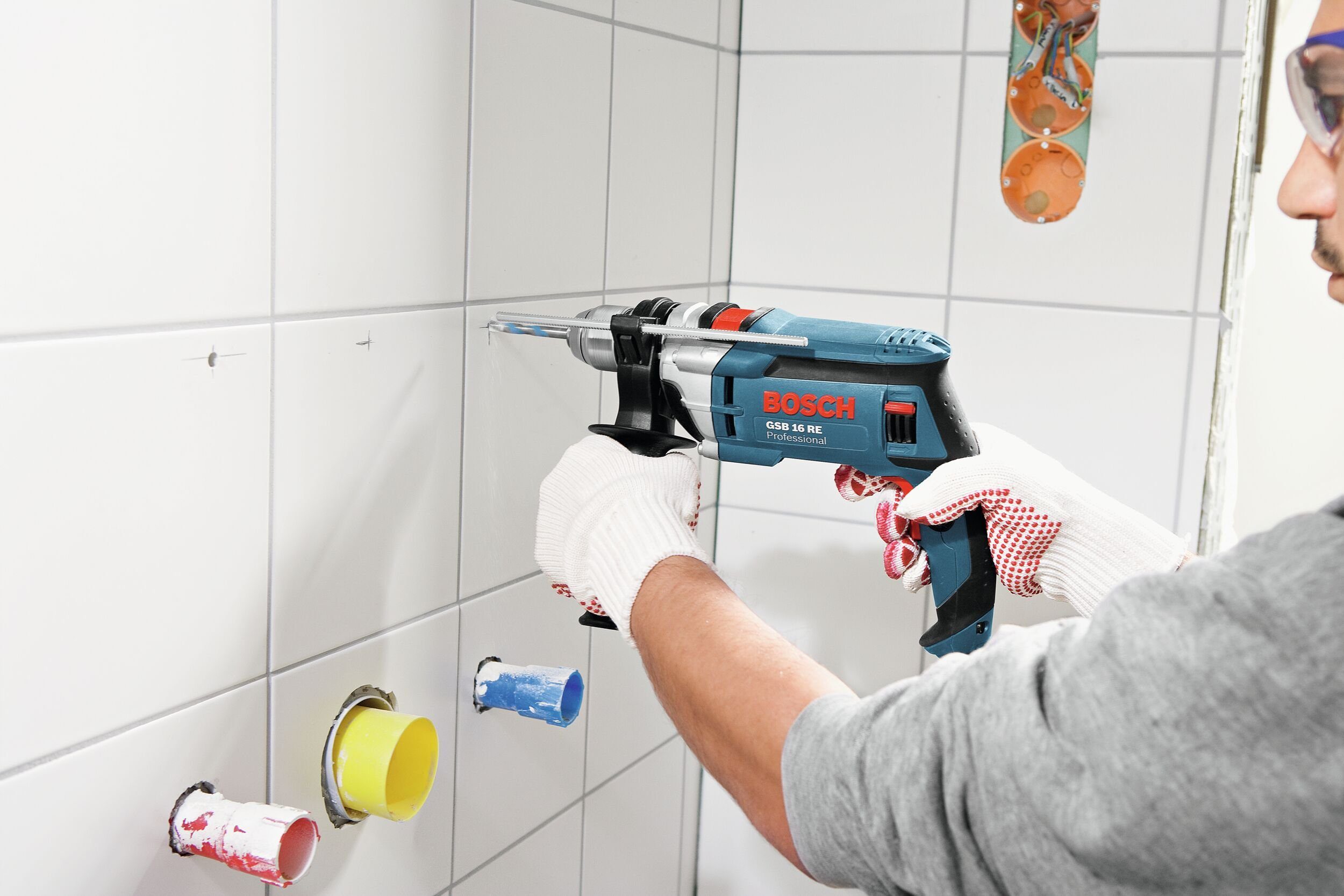 230 V, RE, GSB Professional 16 Im Bosch Schlagbohrmaschine Handwerkerkoffer