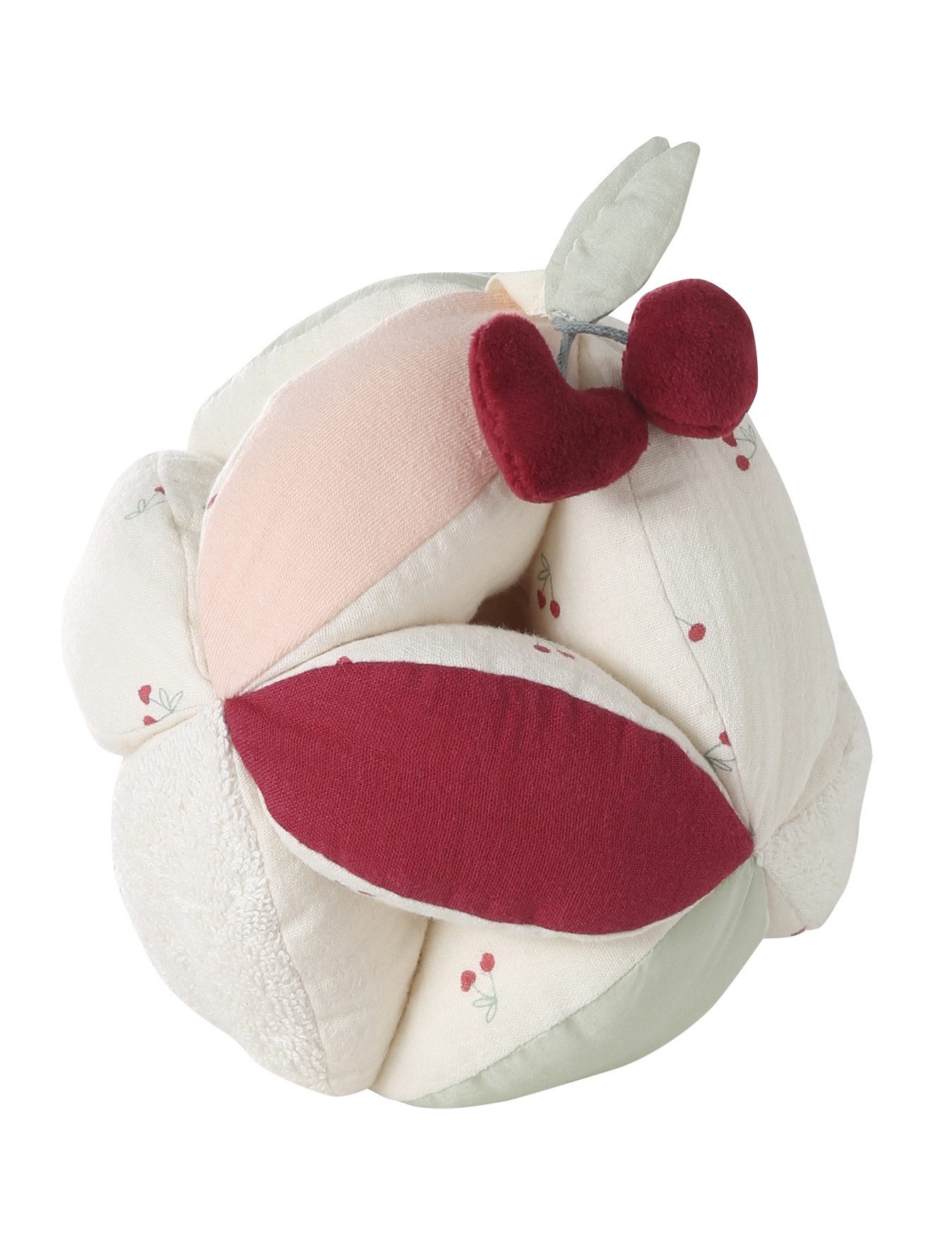 Schmusetuch Baby Sensorikball CHERRY