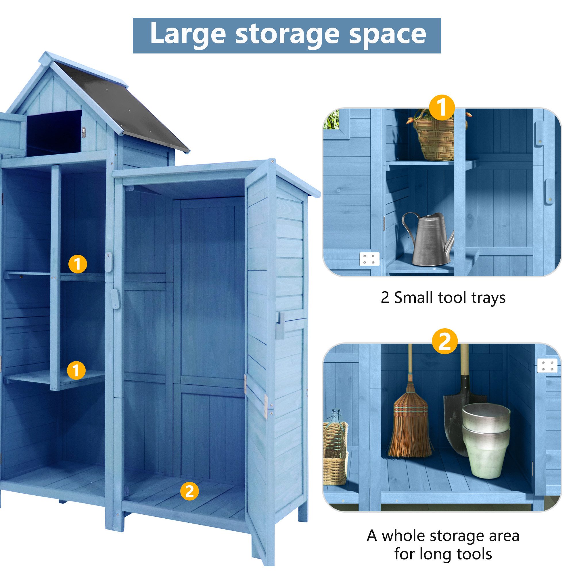 HAUSS SPOLE Gerätehaus 118 x 54 günstig online kaufen