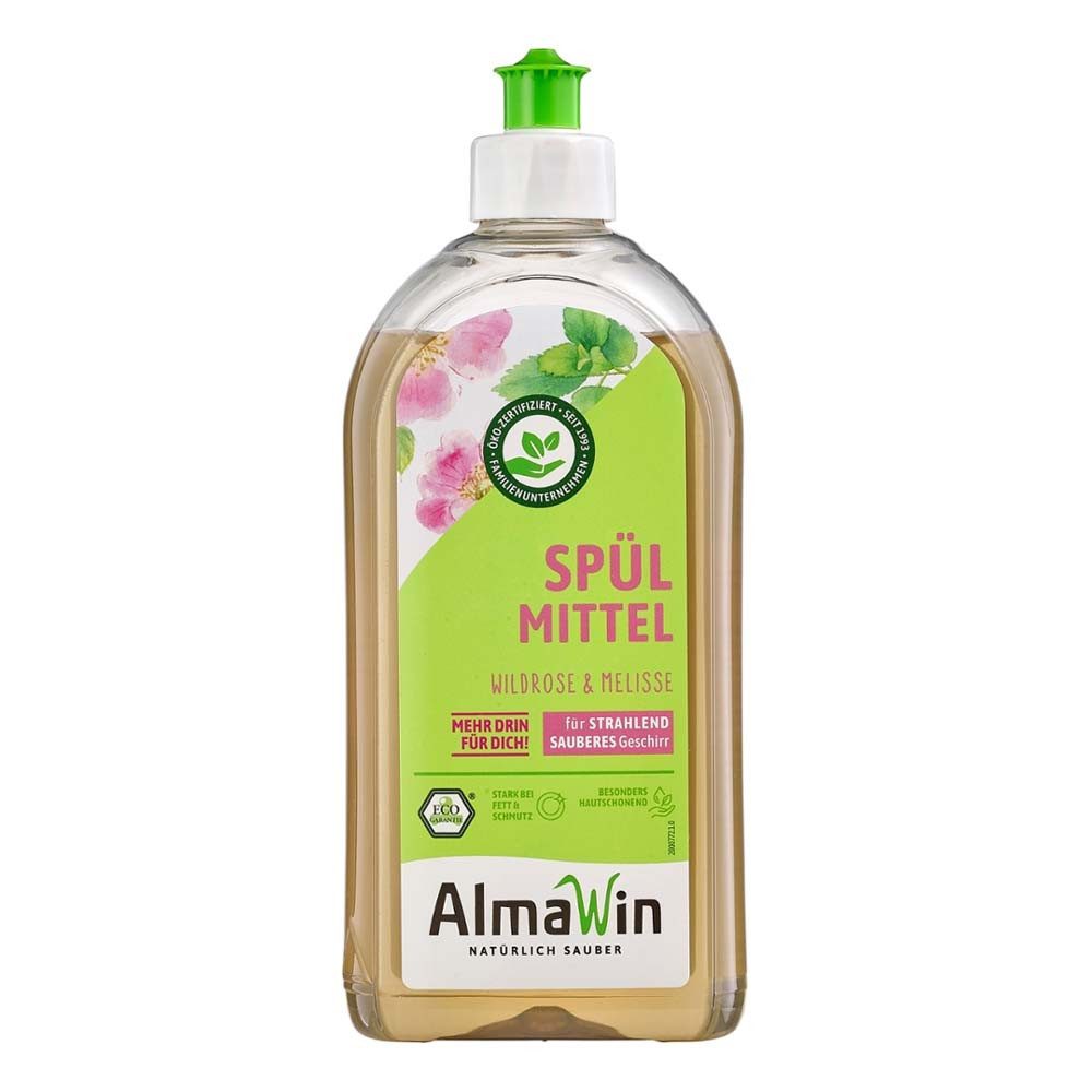 Almawin Spülmittel - Wildrose Melisse 500ml Geschirrspülmittel