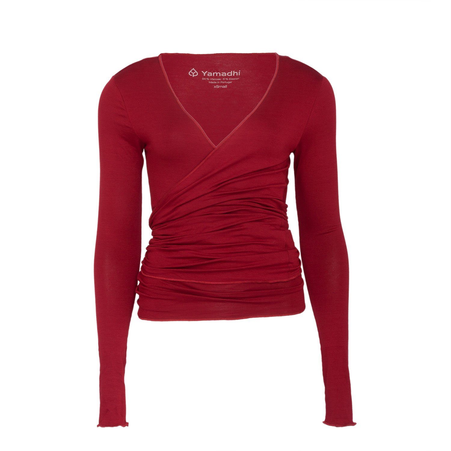 Yamadhi Yoga-Wickeljacke Yoga Wickeljacke, Viskose, Bordeaux M