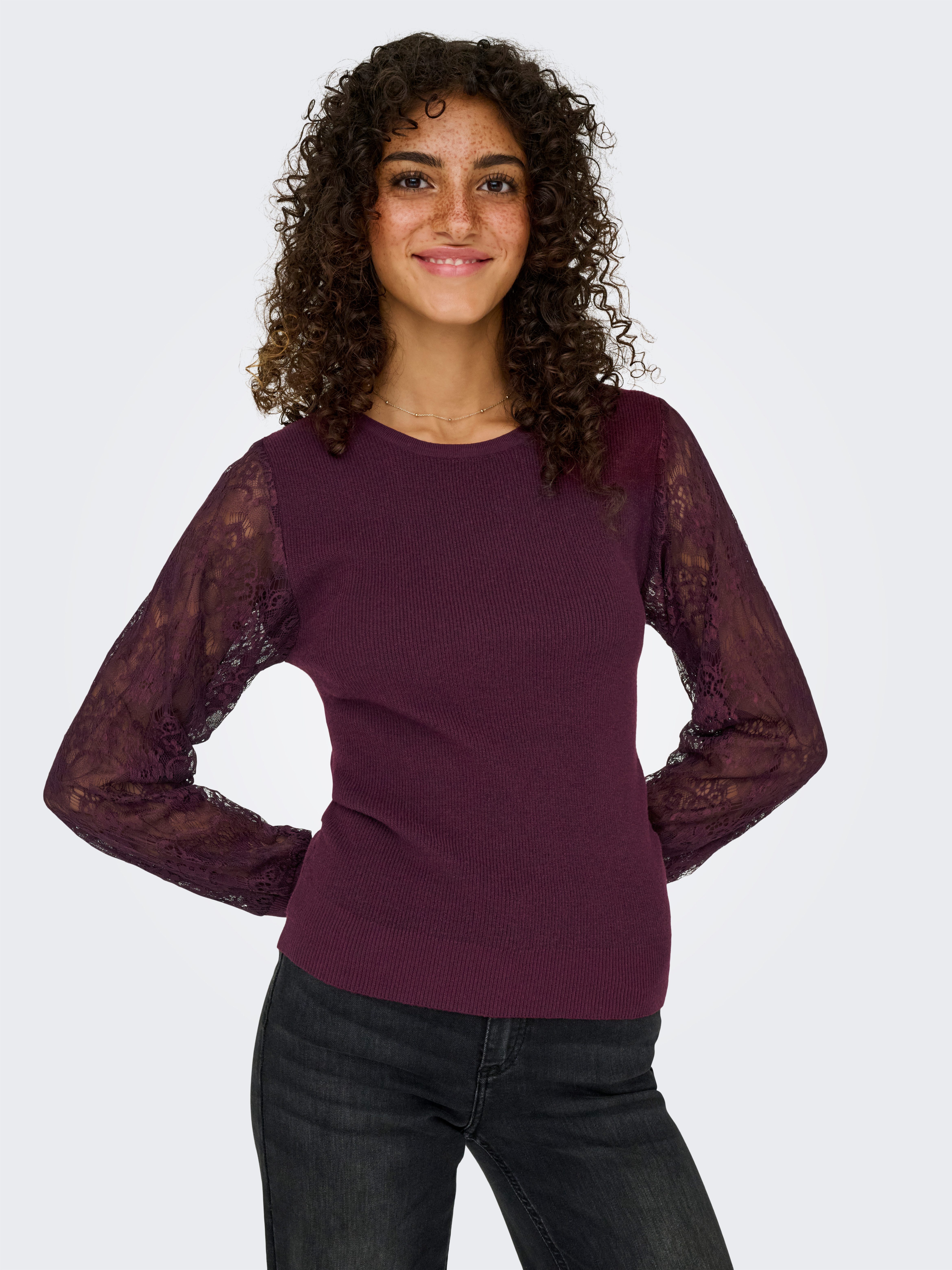 ONLY Rundhalspullover ONLPERRY LIFE LS MIX günstig online kaufen