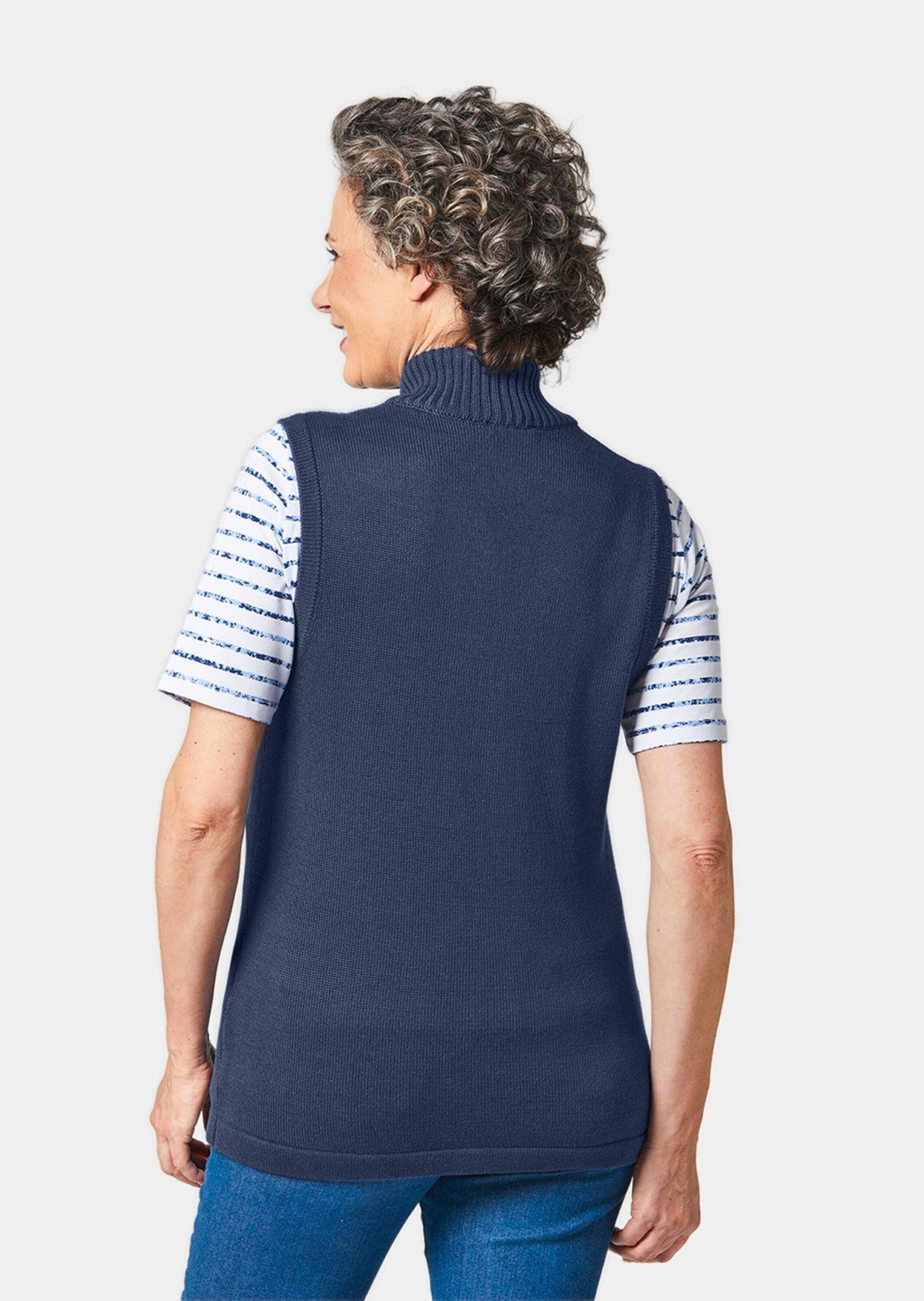 GOLDNER Strickweste Kurzgröße: Sportliche Strickweste günstig online kaufen