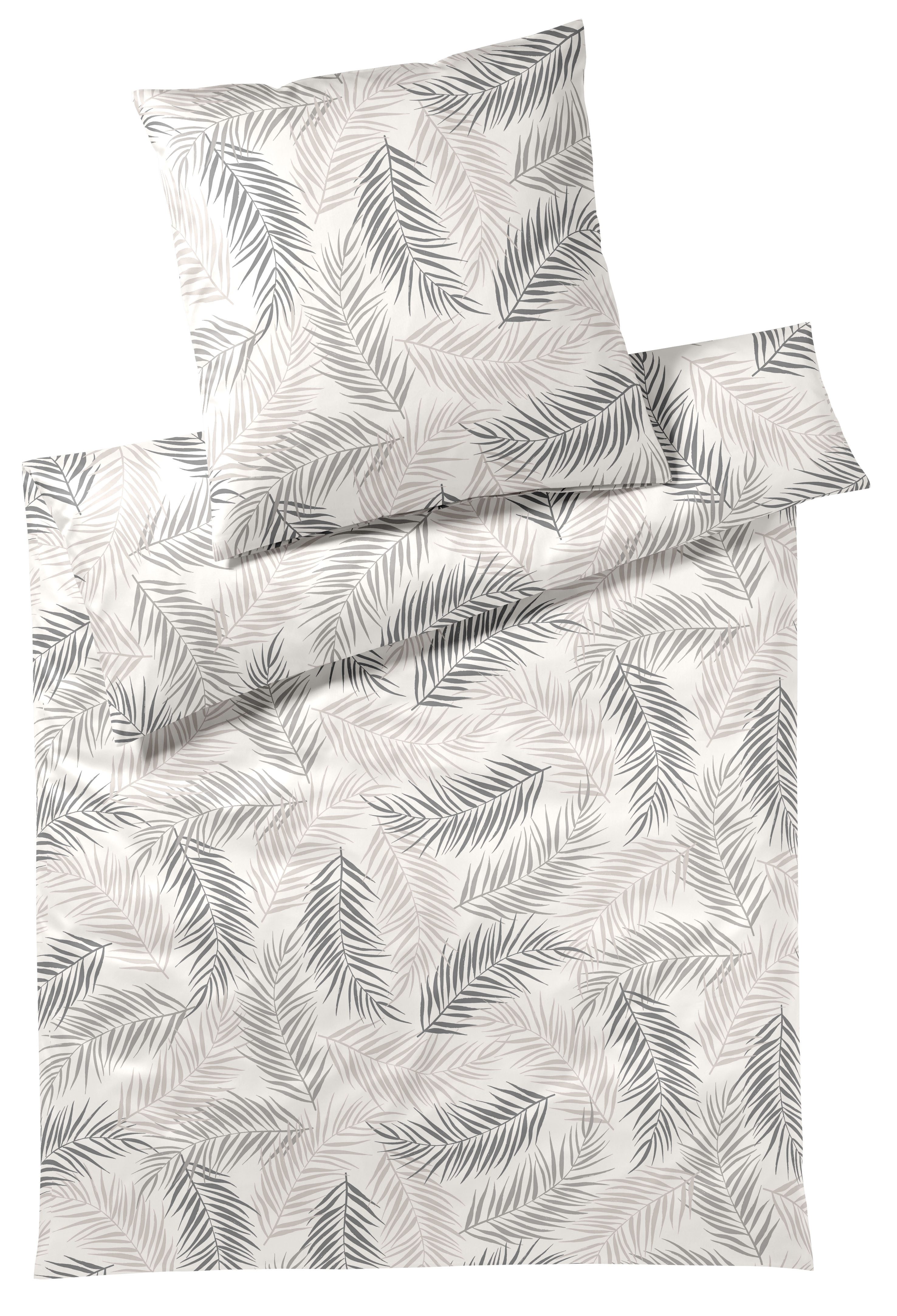 Elegante Bettwäsche Palm, Satin, 2 teilig, günstig online kaufen