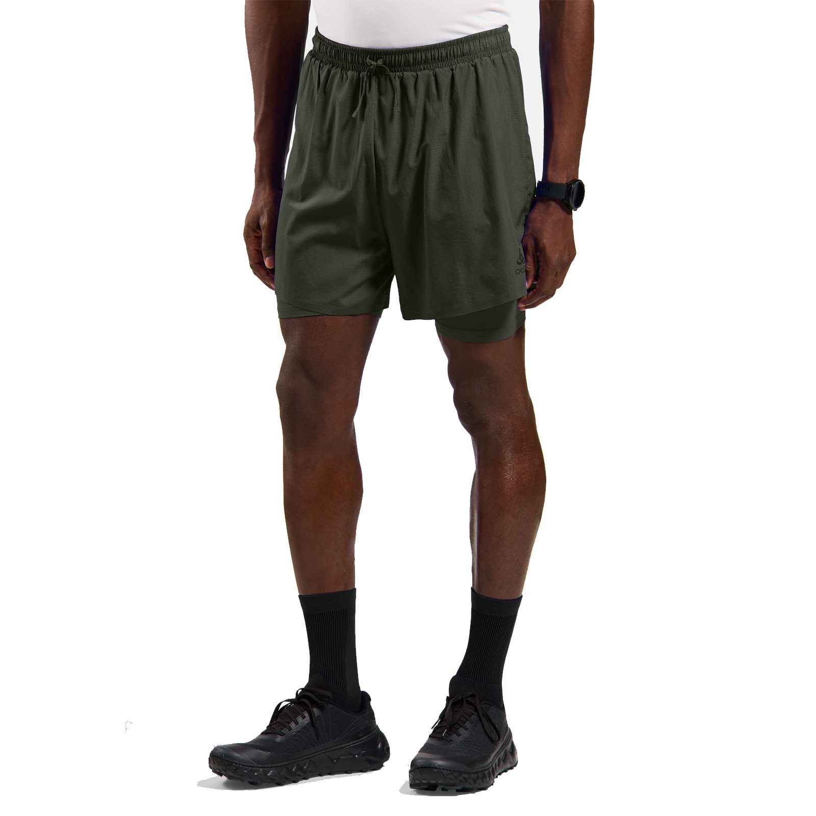 Odlo 2-in-1-Shorts Zeroweight 5 Inch 2-in-1-Laufshorts 2.1 Men 324222-10784 Leichte Runningshort mit Sprinter