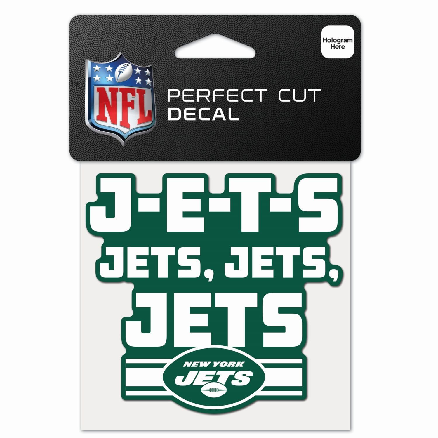 Cut Aufkleber Wanddekoobjekt York Slogan Perfect NFL New 10x10cm Jets Teams WinCraft