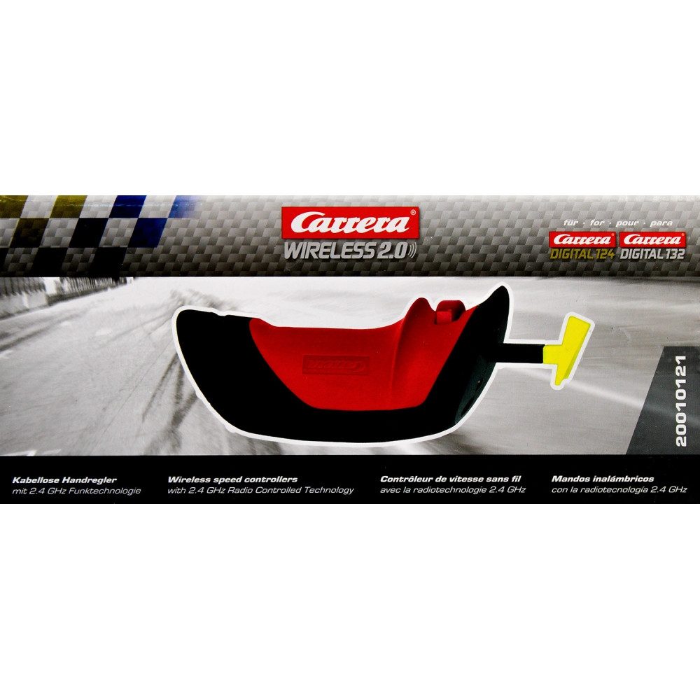 Carrera® Spielwerkzeug Carrera Wireless 2.0 Controller schwarz/rot für Rennbahnen., (Controller, Kompatibel mit Carrera Digital 124 und 132), Kabellose Steuerung für mehr Freiheit