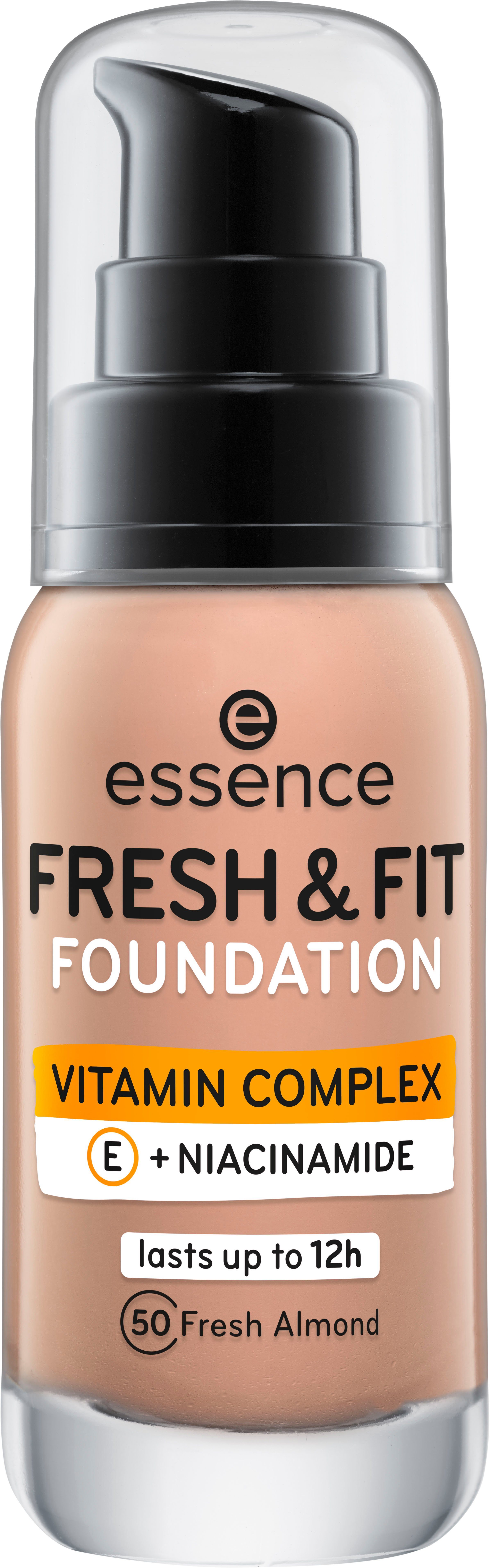 Essence Foundation FRESH fresh almond 3-tlg. & FIT FOUNDATION